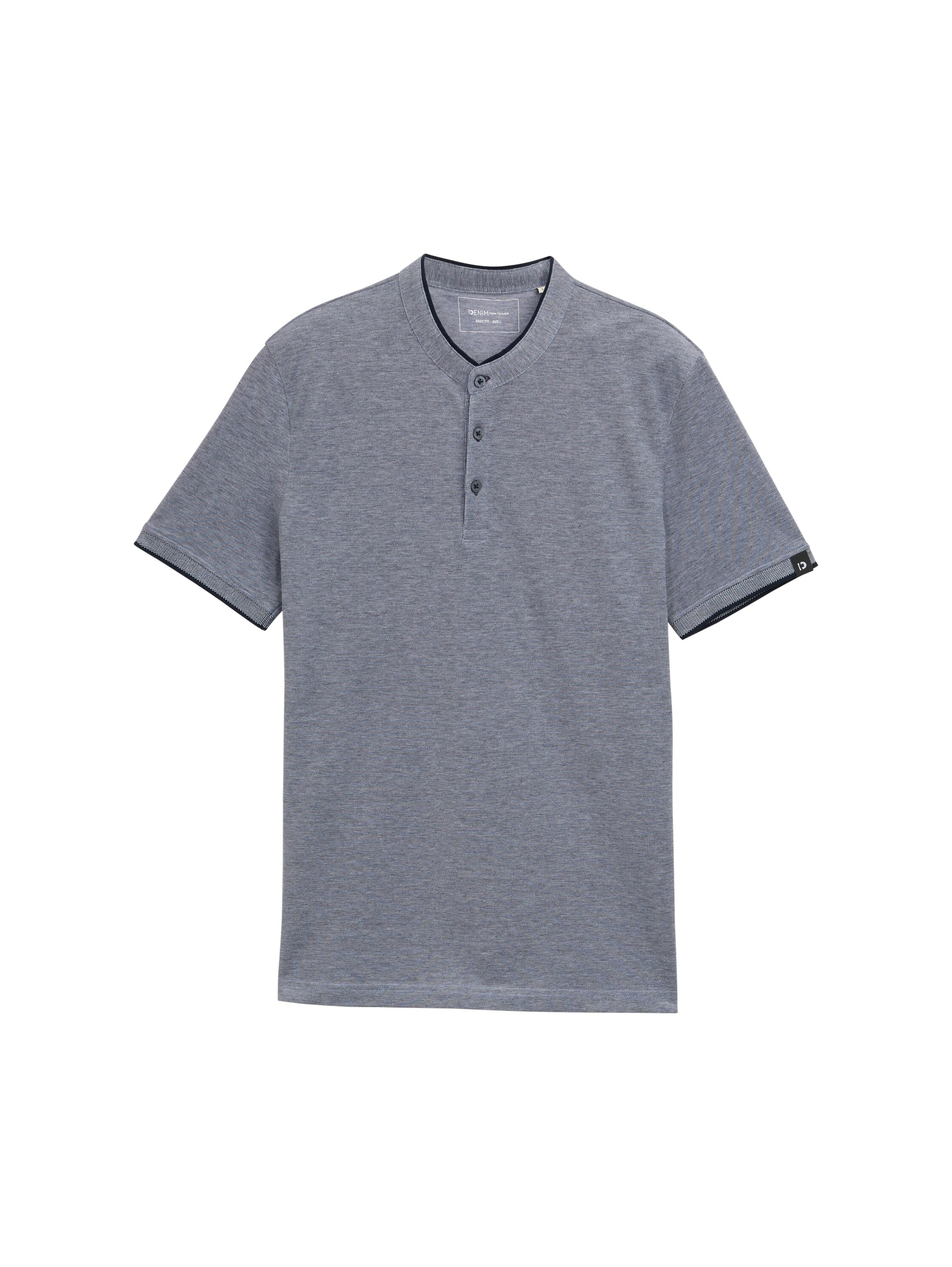 TOM TAILOR Denim Poloshirt, mit Logo Stickerei