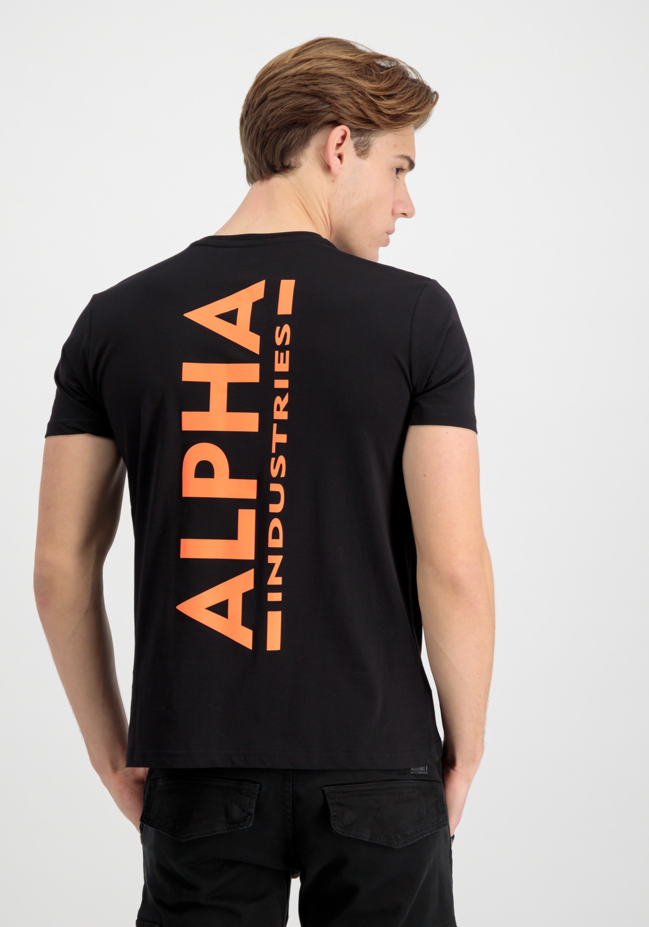 Alpha Industries T-Shirt »Alpha Industries Men - T-Shirts Backprint T Reflective Print«