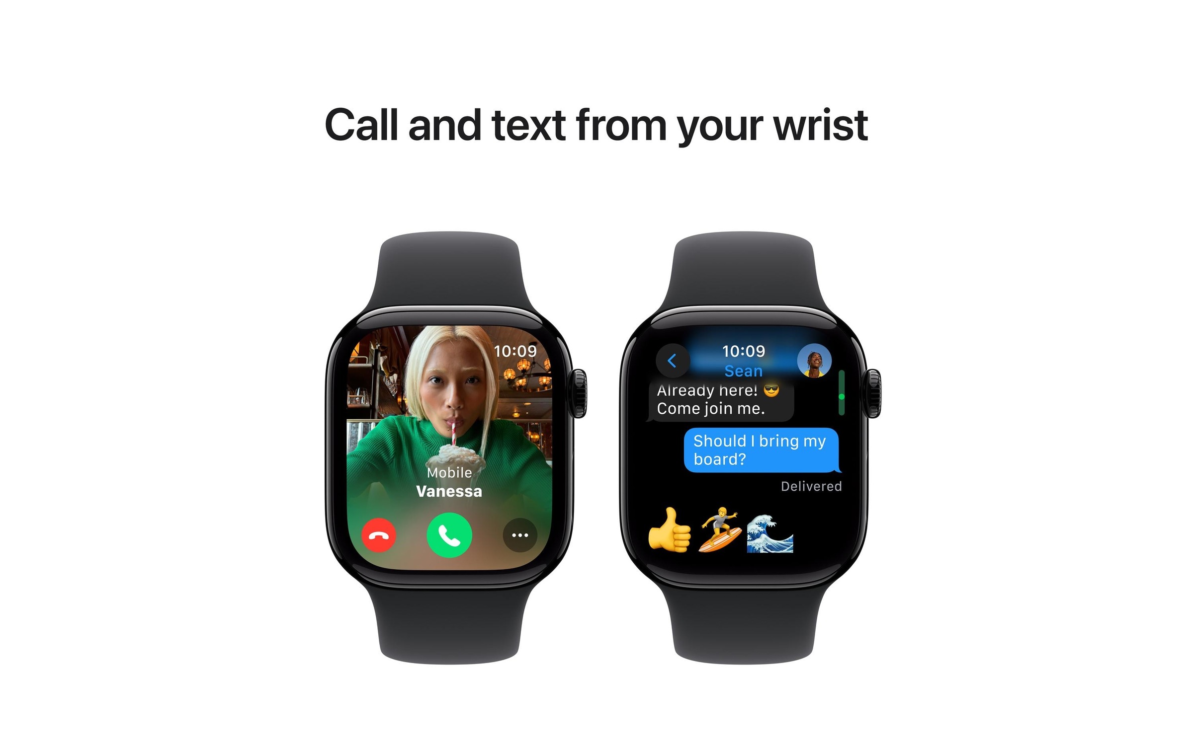 Apple Watch Series 10 Aluminium, 42 mm, GPS, Sport Band S/M, Diamantschwarz