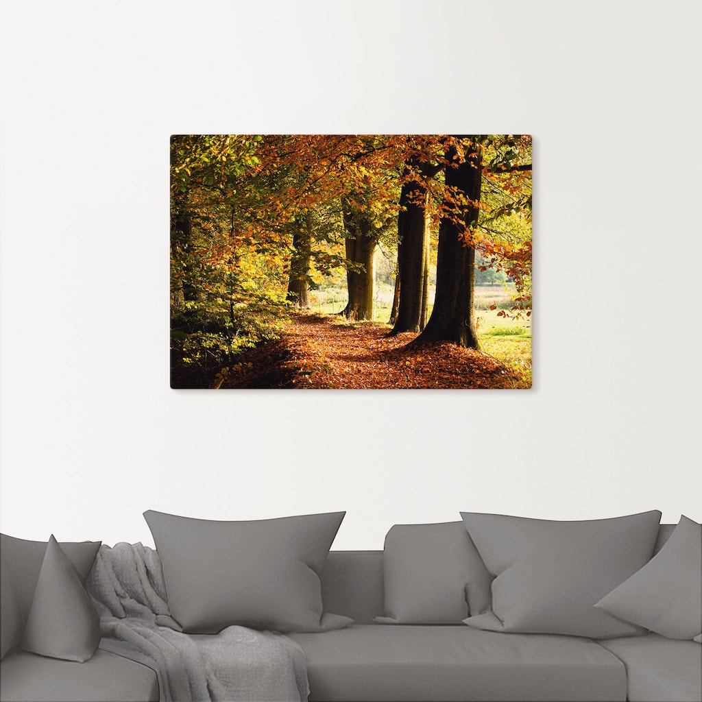 Artland Wandbild »Herbstfarben«, Bäume, (1 St.)