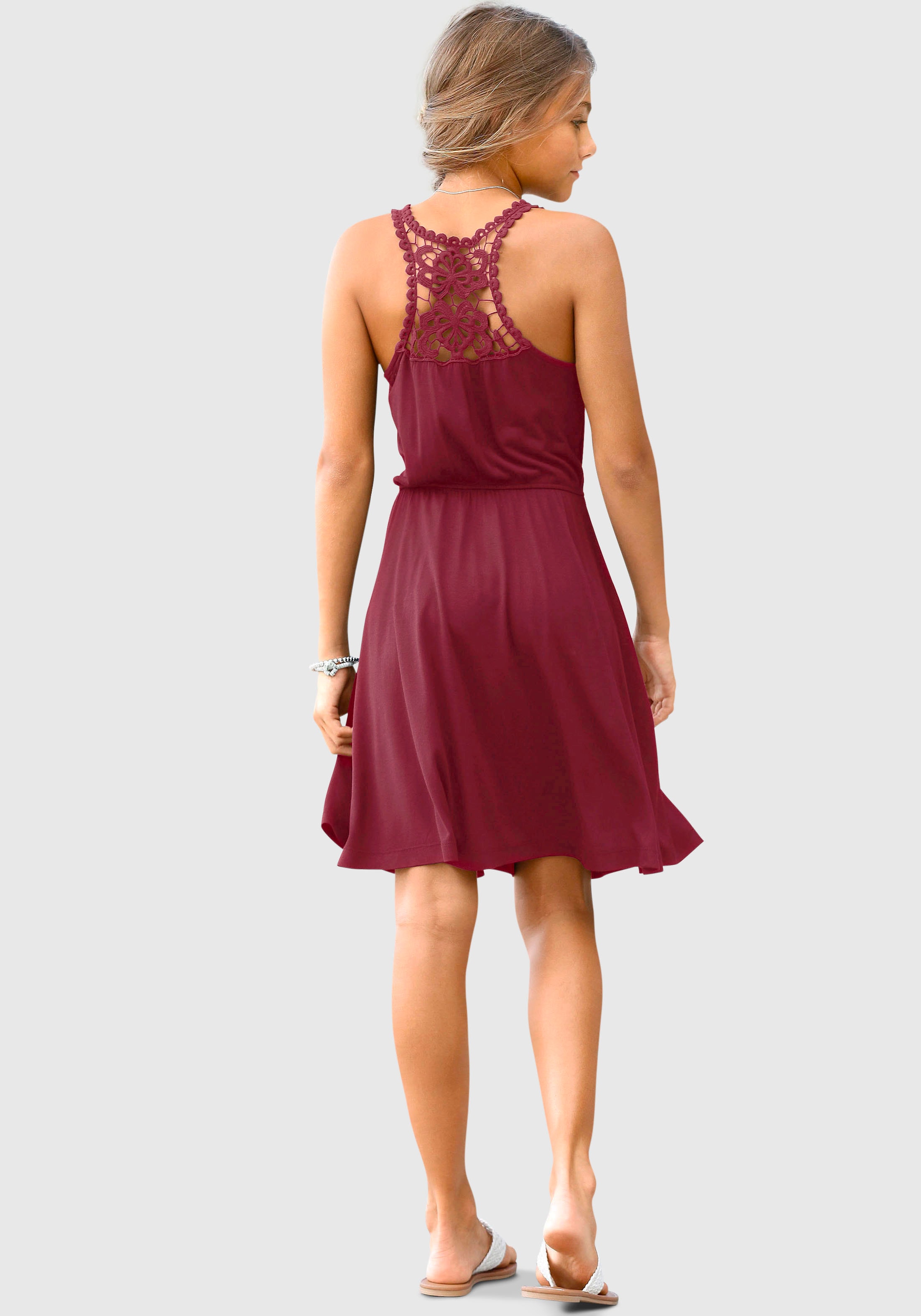 ✵ KIDSWORLD Jerseykleid »für online | Jelmoli-Versand Mädchen«, kaufen mit Spitzeneinsatz