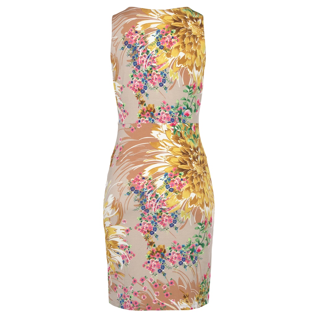 LASCANA Druckkleid, mit Blumendruck, festliches Sommerkleid, Minikleid, elegant