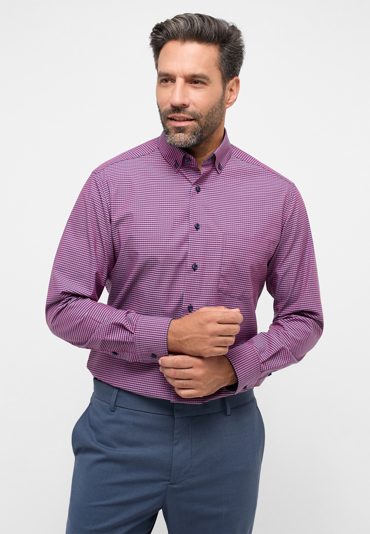 Eterna Langarmhemd »MODERN FIT«, NON IRON (bügelfrei)