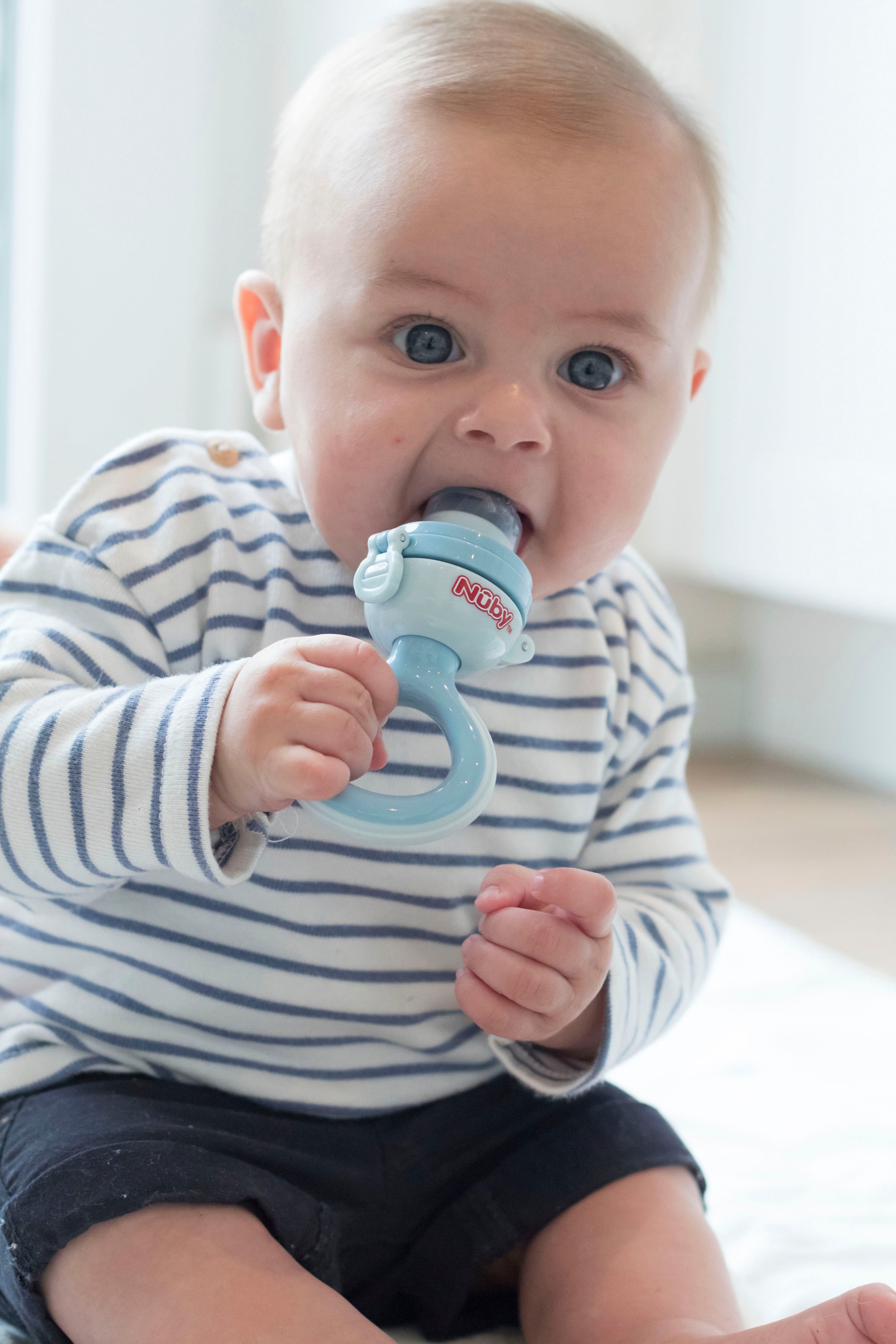Nuby Schnuller »Frucht- und Frischkostsauger, blau«