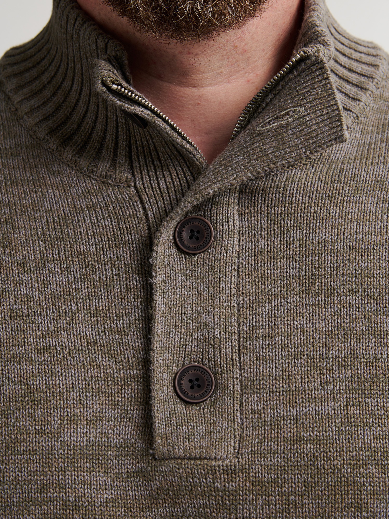 Petrol Industries Strickpullover, mit Rippbündchen
