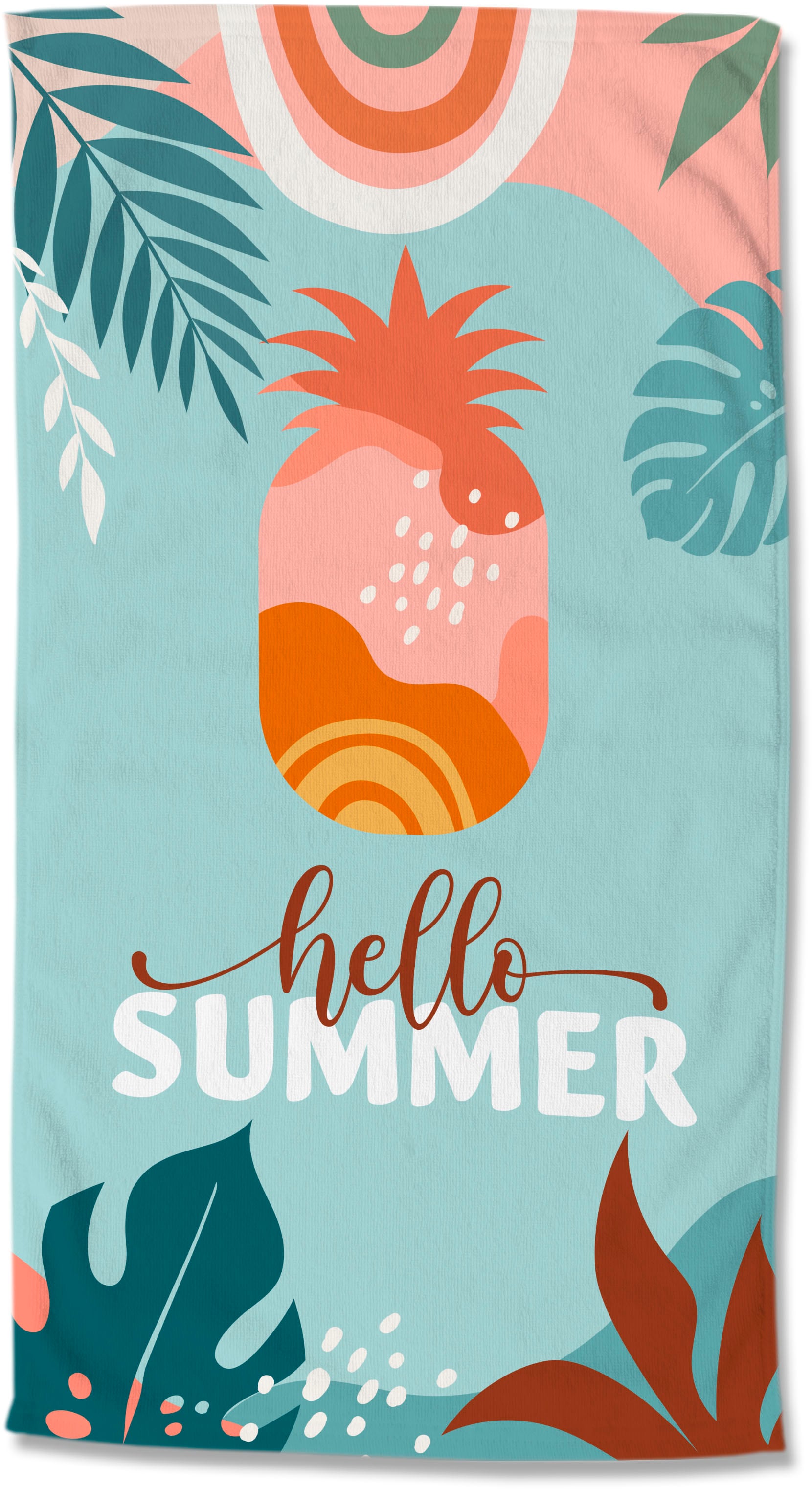 ❤ good morning Strandtuch »Hello summer«, (1 St.), schnell trocknet  bestellen im Jelmoli-Online Shop