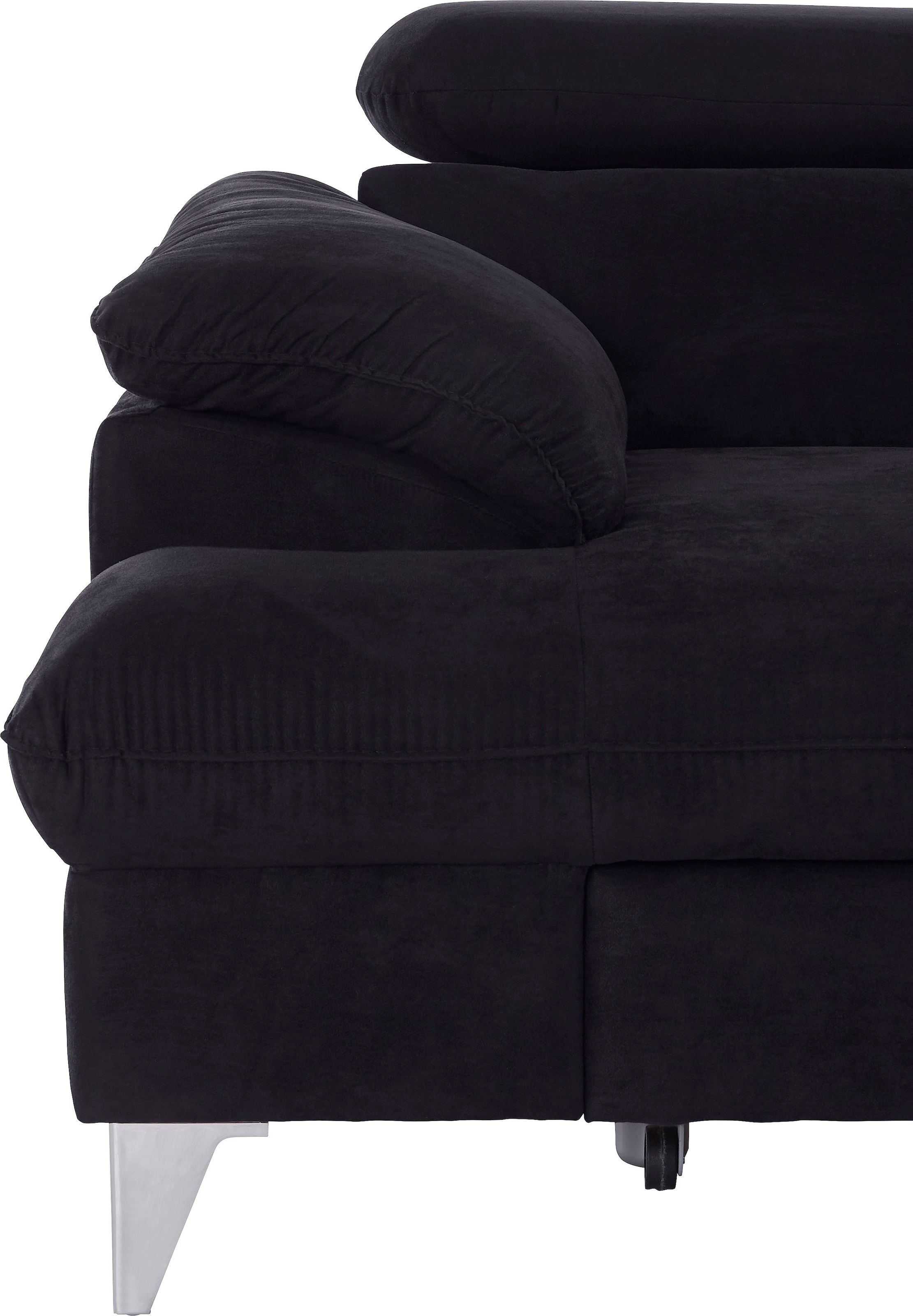 COTTA Polstergarnitur »Caluso L-Form«, (2 tlg.), Set bestehend aus: Ecksofa mit Kopfteilverstellung & Hocker