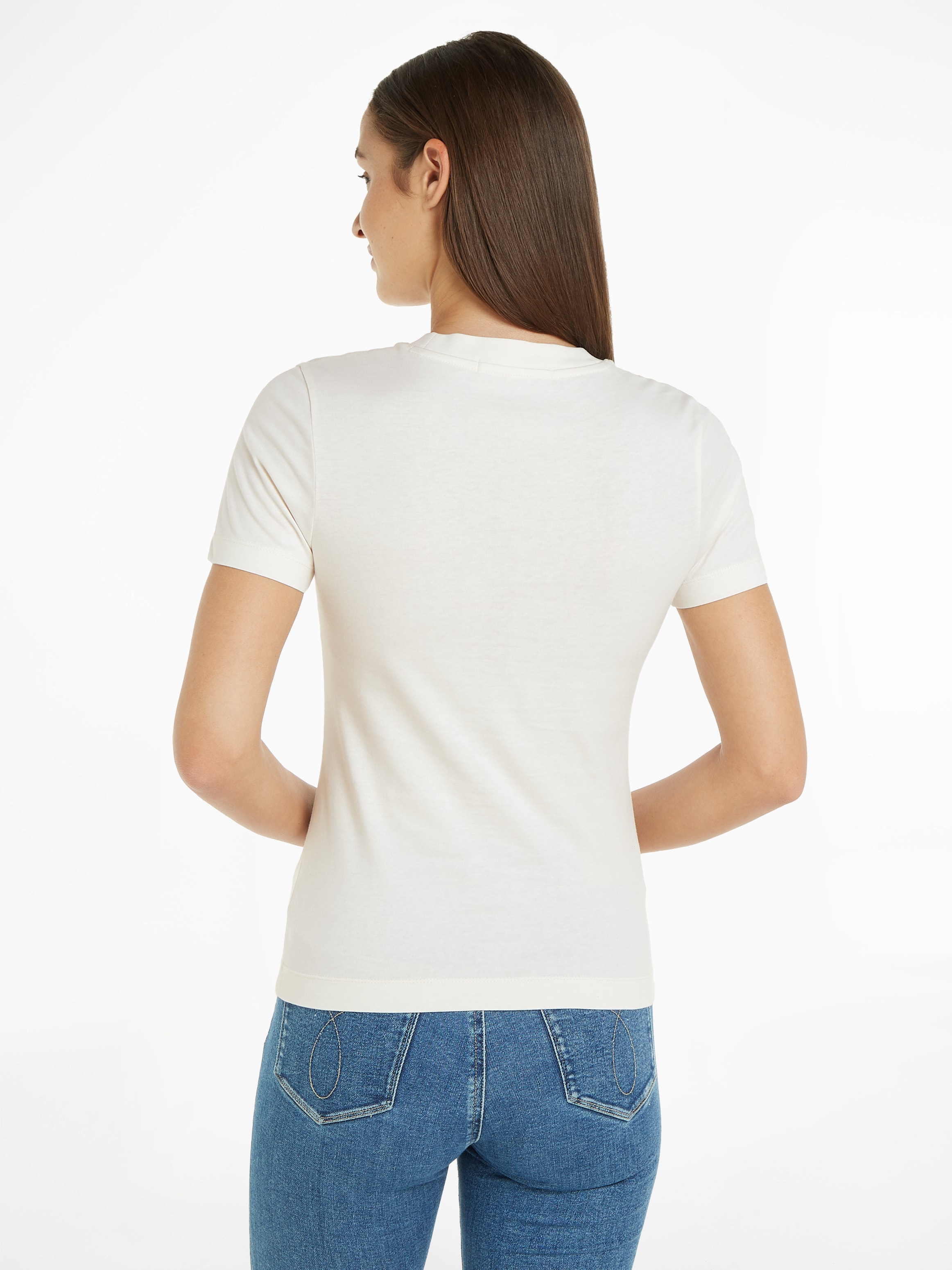 T-Shirt bei Calvin FIT mit shoppen Schweiz Jelmoli-Versand online Klein »MONOLOGO TEE«, SLIM Jeans Logodruck