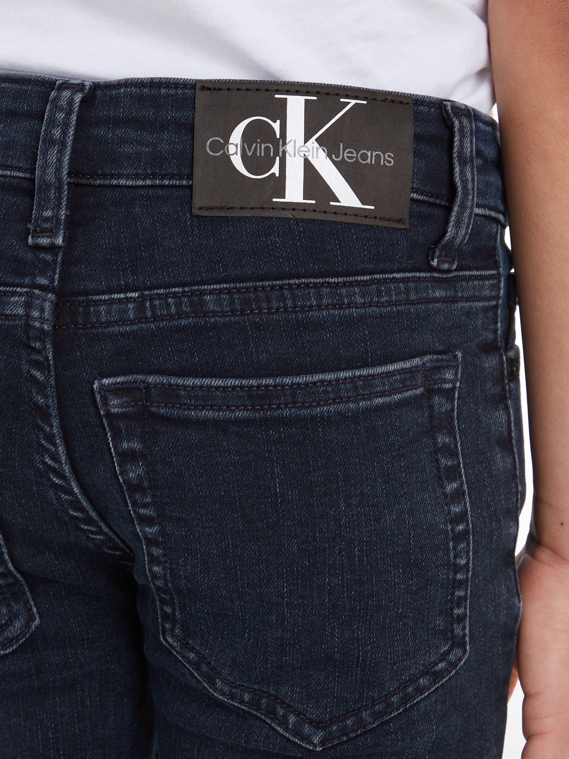 ✵ Calvin Klein Jeans BLACK« günstig »SLIM Stretch-Jeans | Jelmoli-Versand entdecken BLUE
