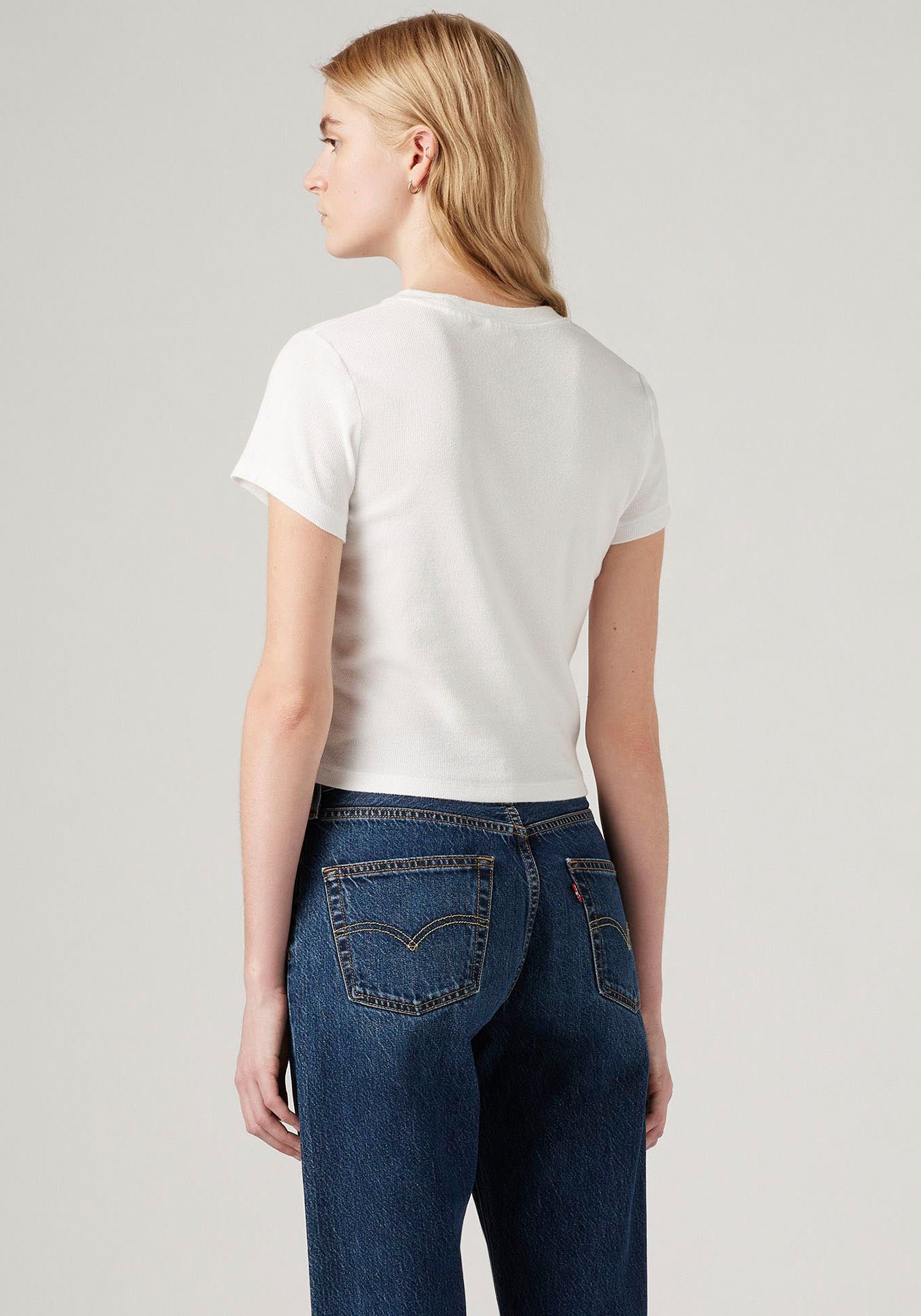 Levi's® T-Shirt »ESSENTIAL SPORTY«, in Feinripp- Qualität