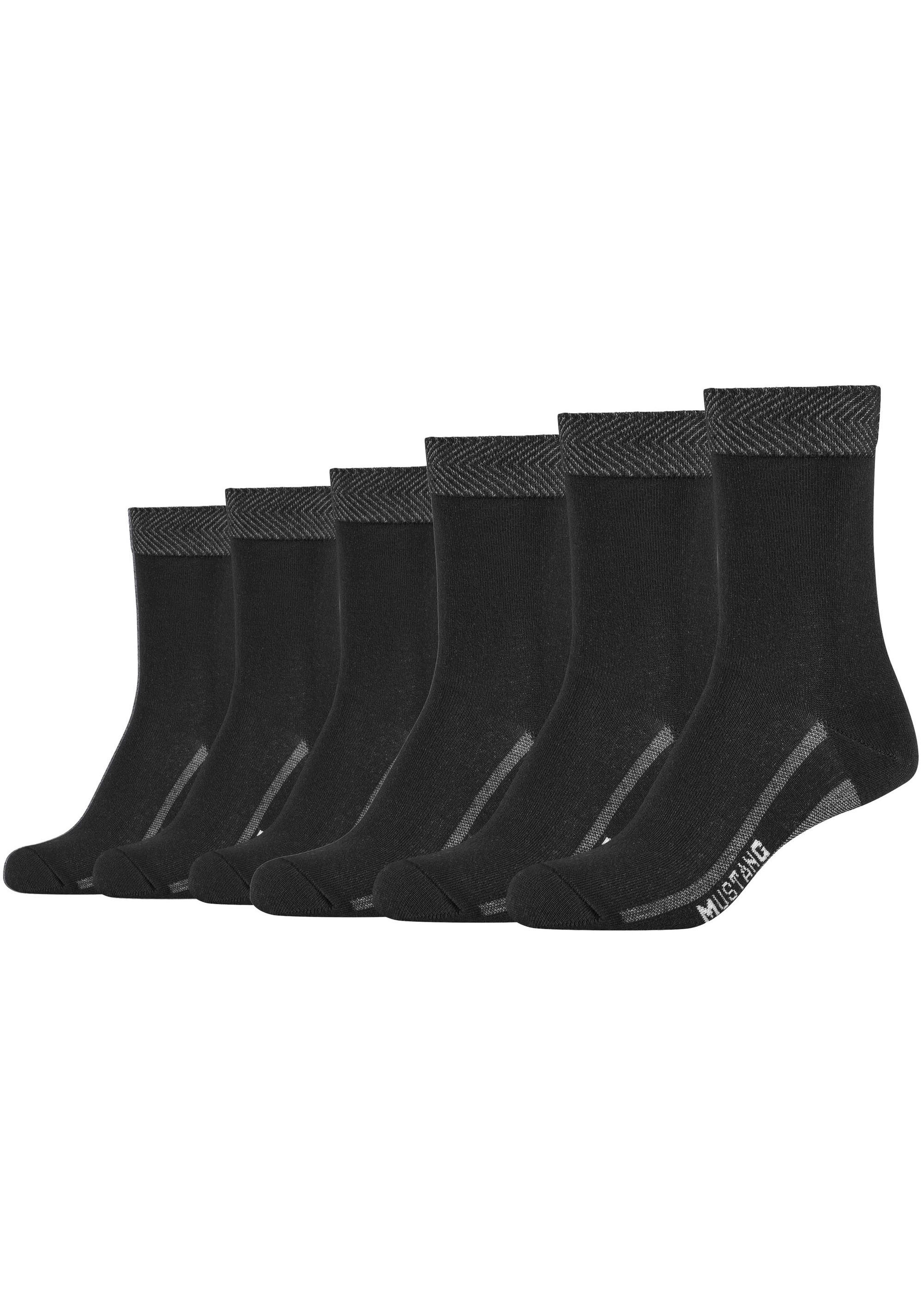 MUSTANG Socken, (Packung, 6 kaufen und Schweiz Zehenbereich Fersen- online Verstärktem bei Paar), Jelmoli-Versand
