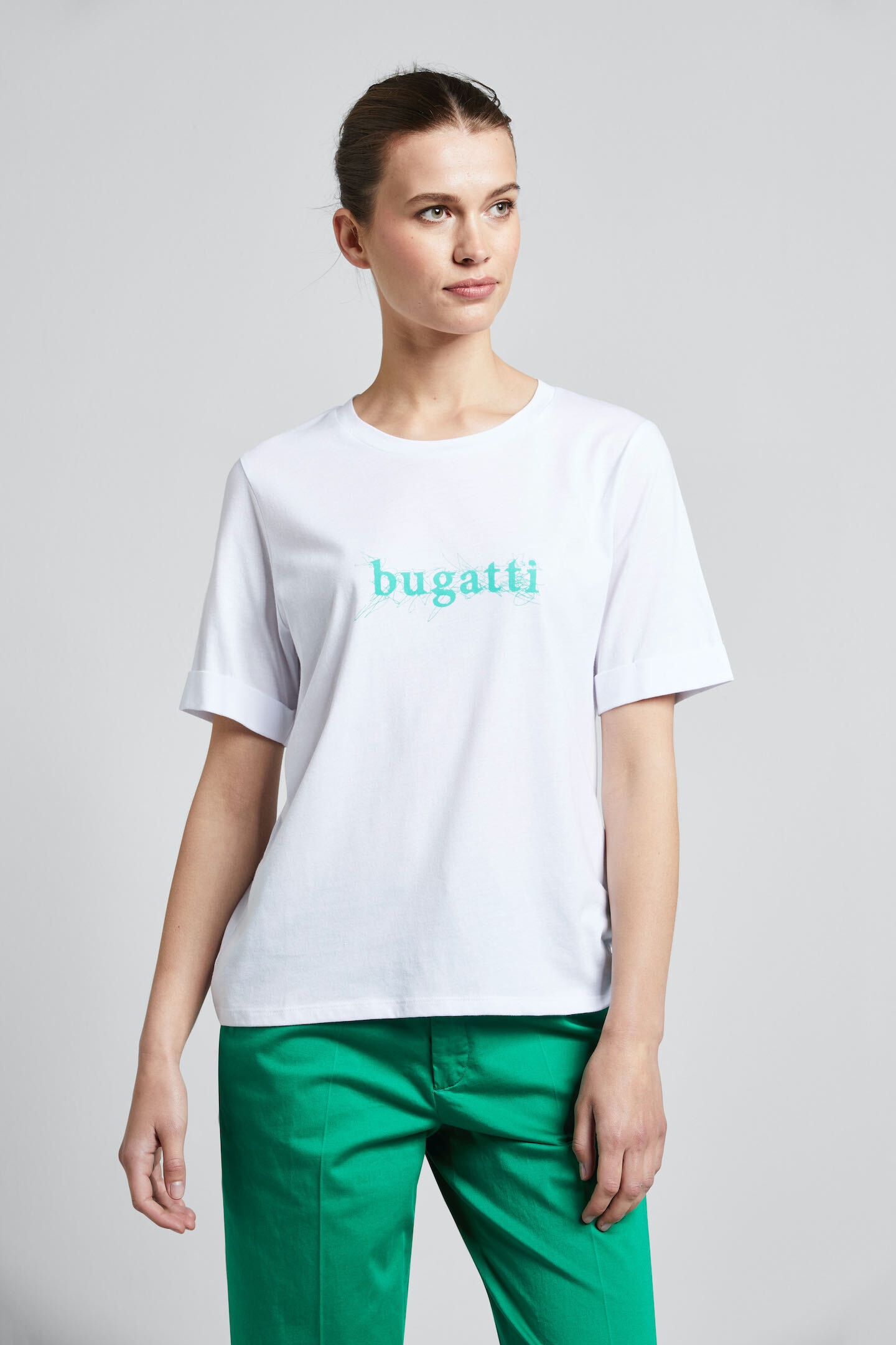 bugatti T-Shirt, aus einer hochwertigen Baumwoll-Modalmischung