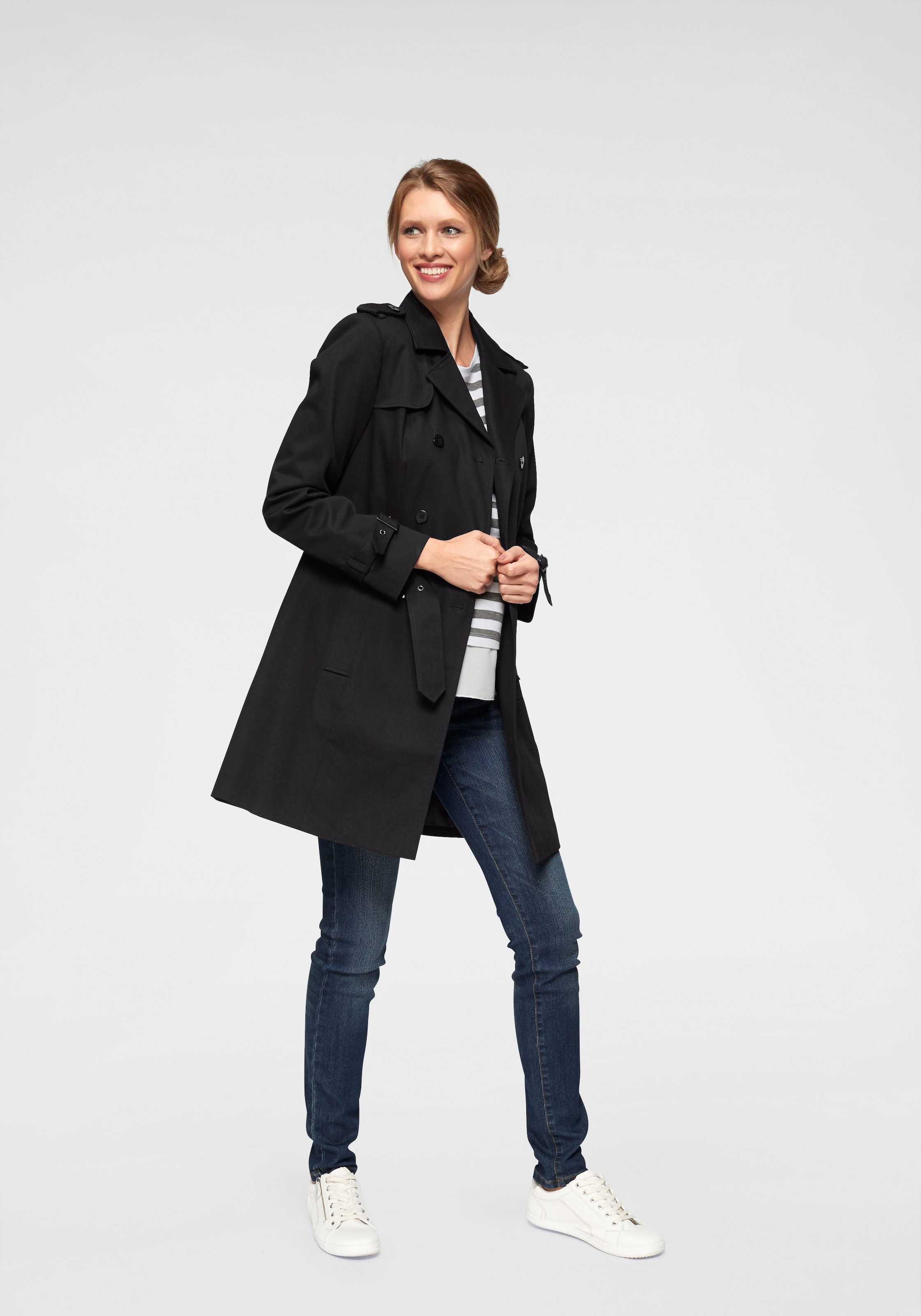 Aniston CASUAL Trenchcoat, mit Gürtel zum Regulieren