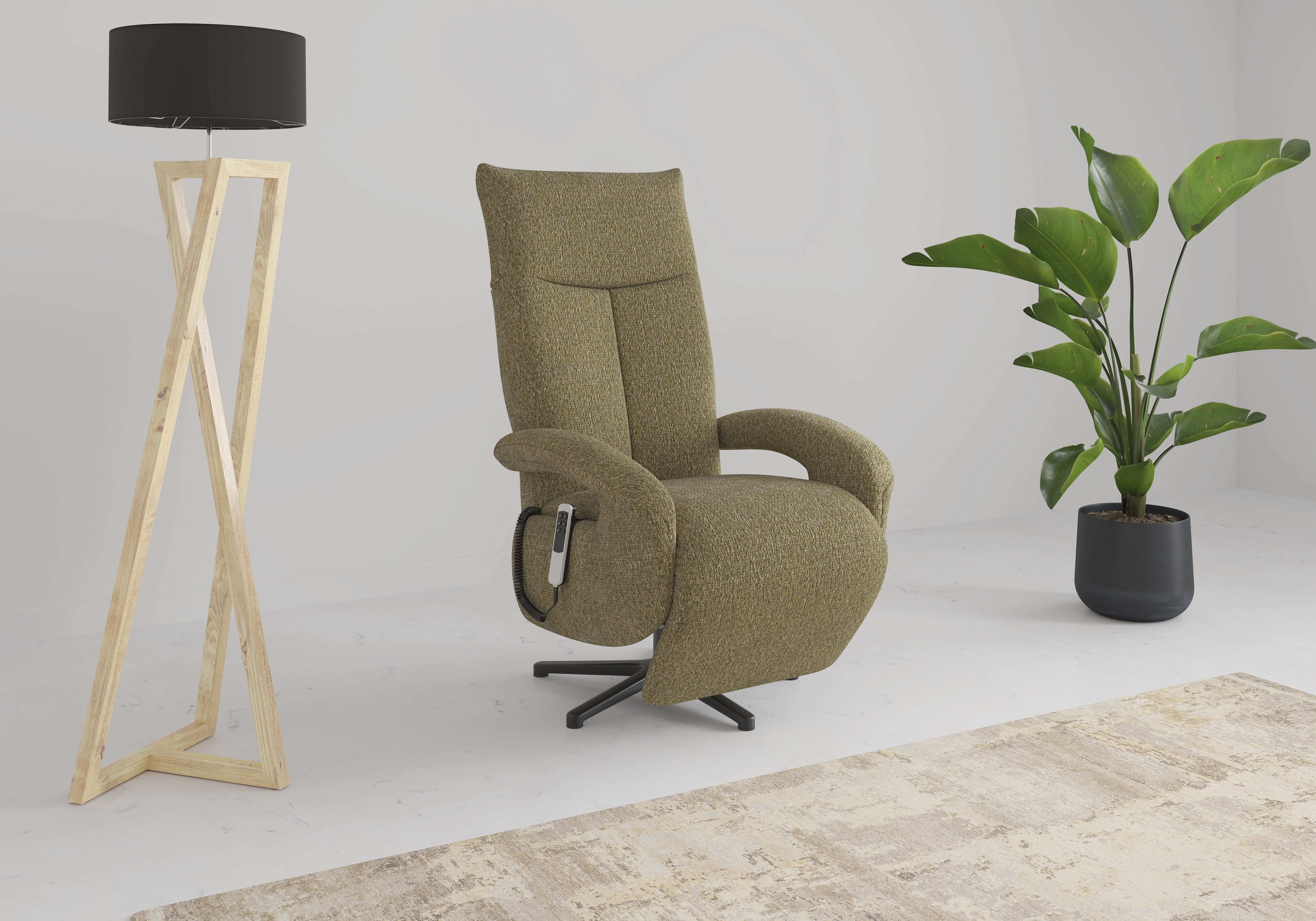 sit&more TV-Sessel "Zoe, inkl. Kopfteilverstellung & 360 Drehfunktion" wahlweise mit 2 Motoren, Akku & Aufstehhilfe