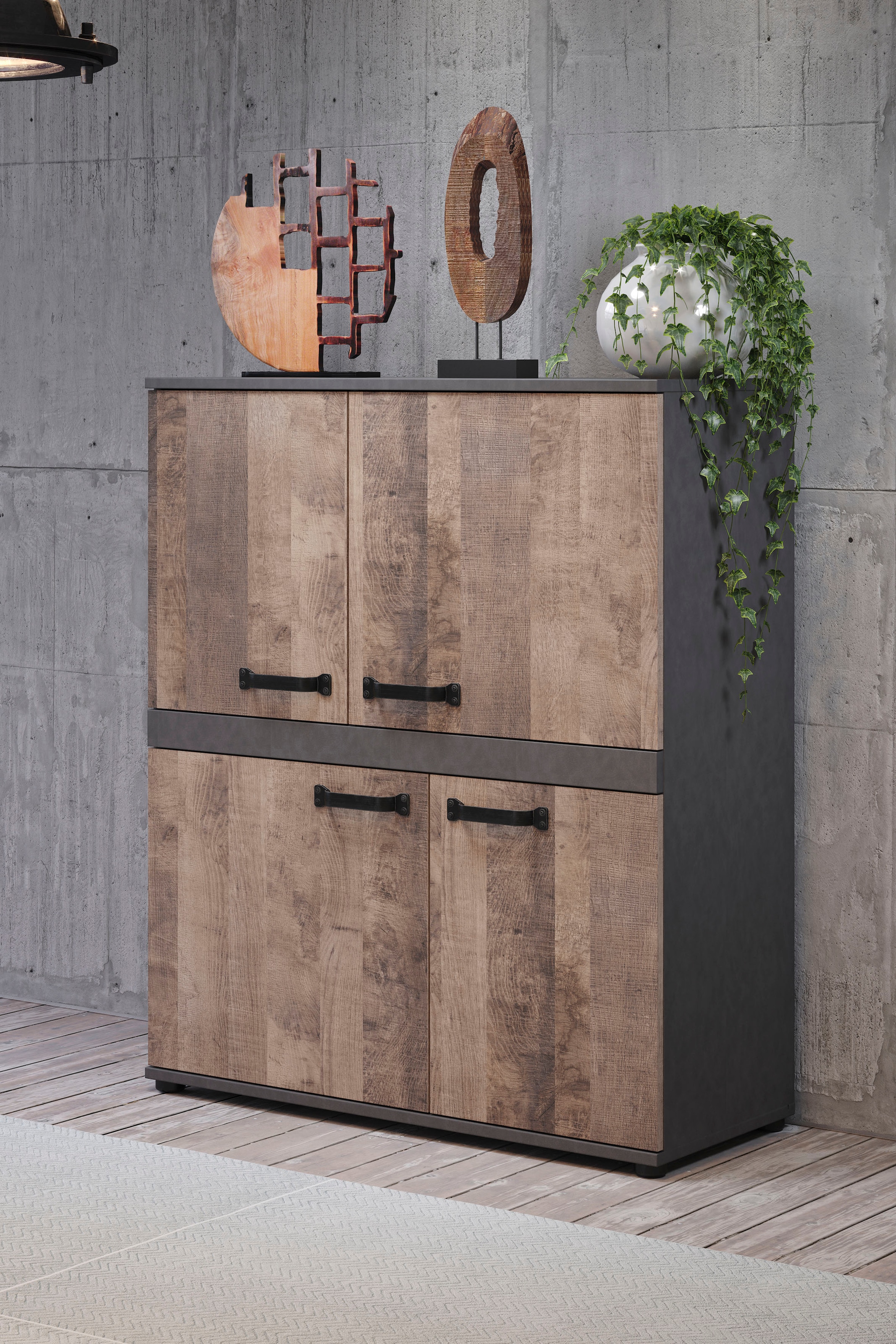 trendteam Highboard »Stripe«, Höhe 118 cm