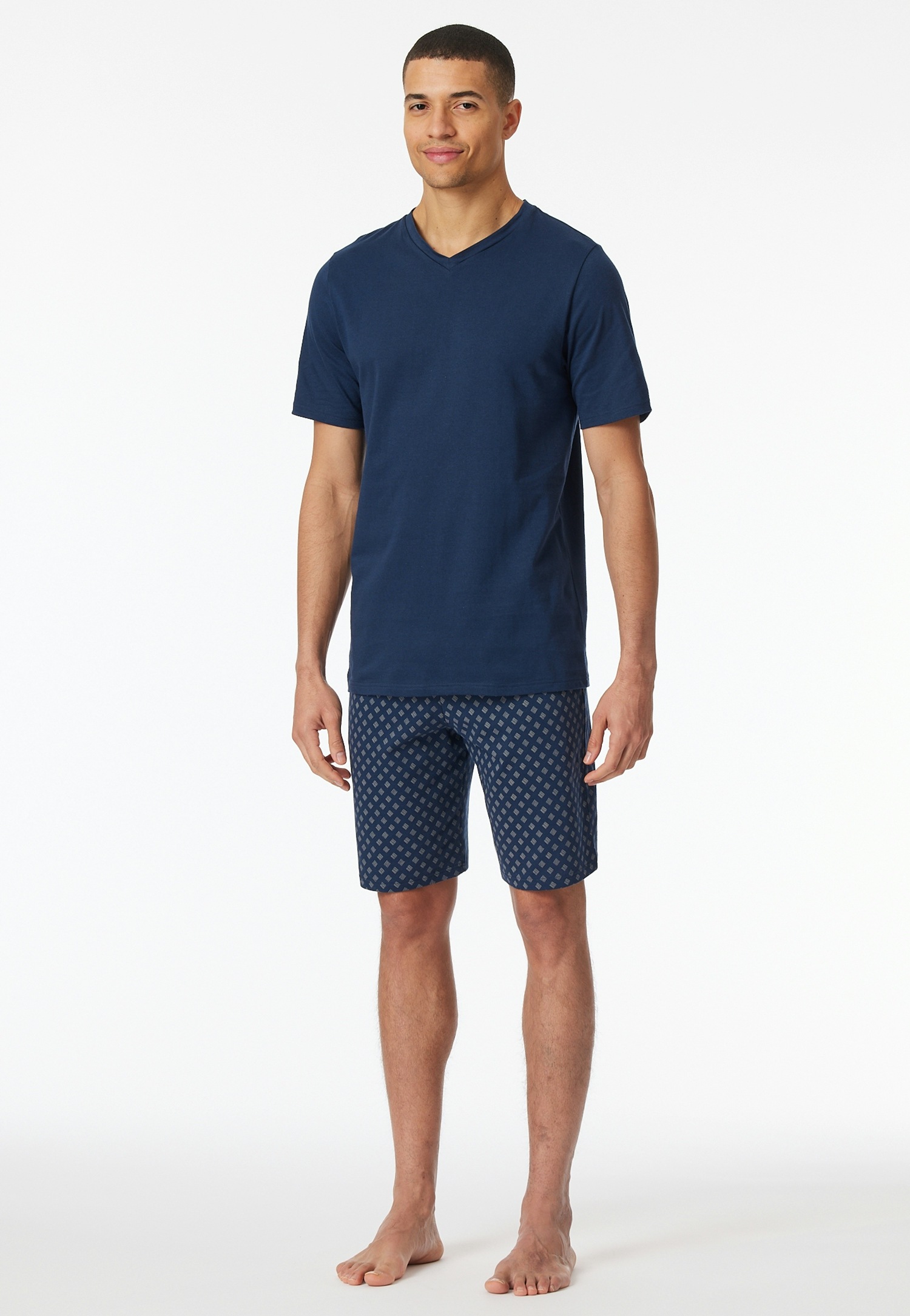 Schiesser Shorty »"Casual Essentials"«, (2 tlg.), mit V-Ausschnitt