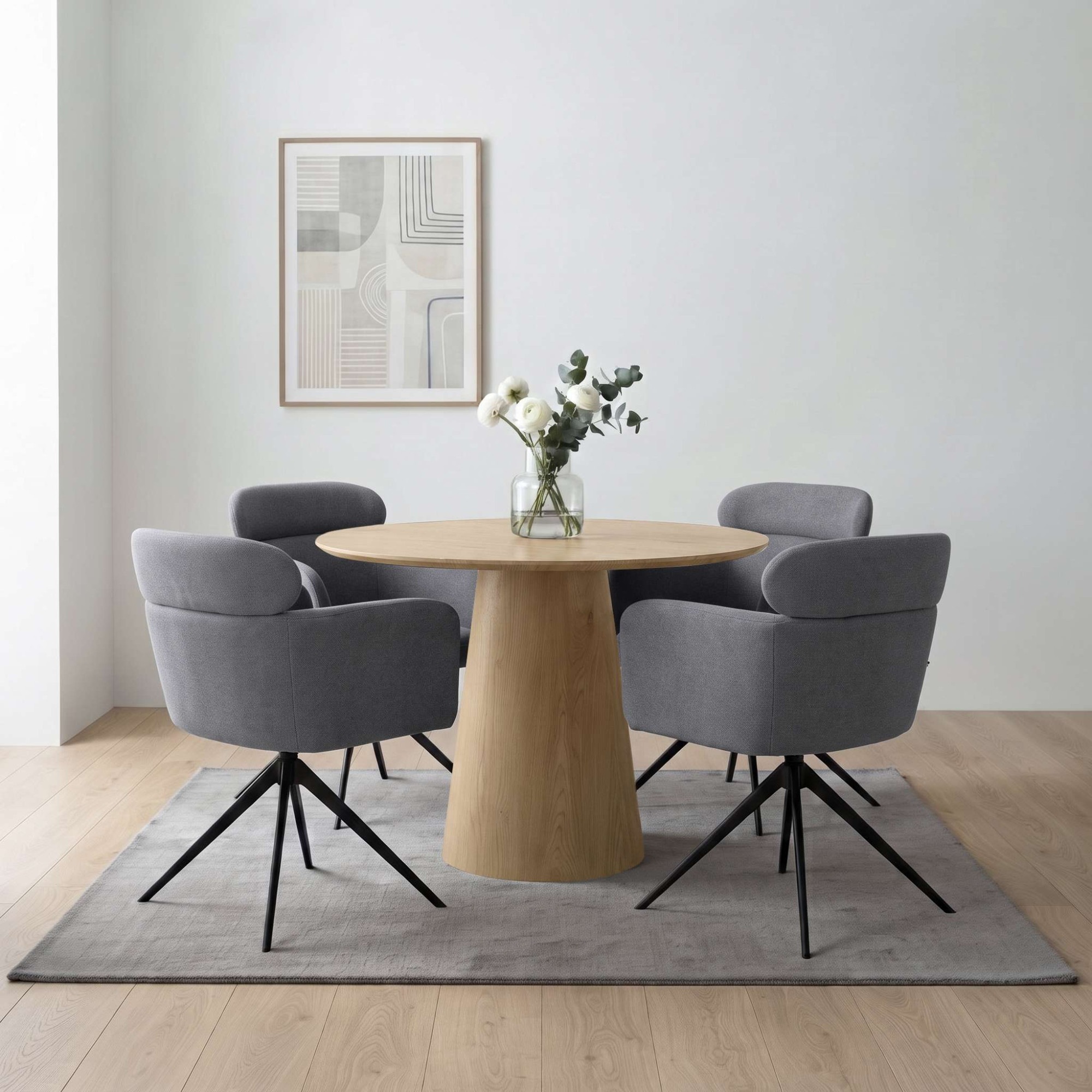 OTTO home Esstisch "Mincio" Runder Esstisch, Holzoptik, Durchmesser 100 cm
