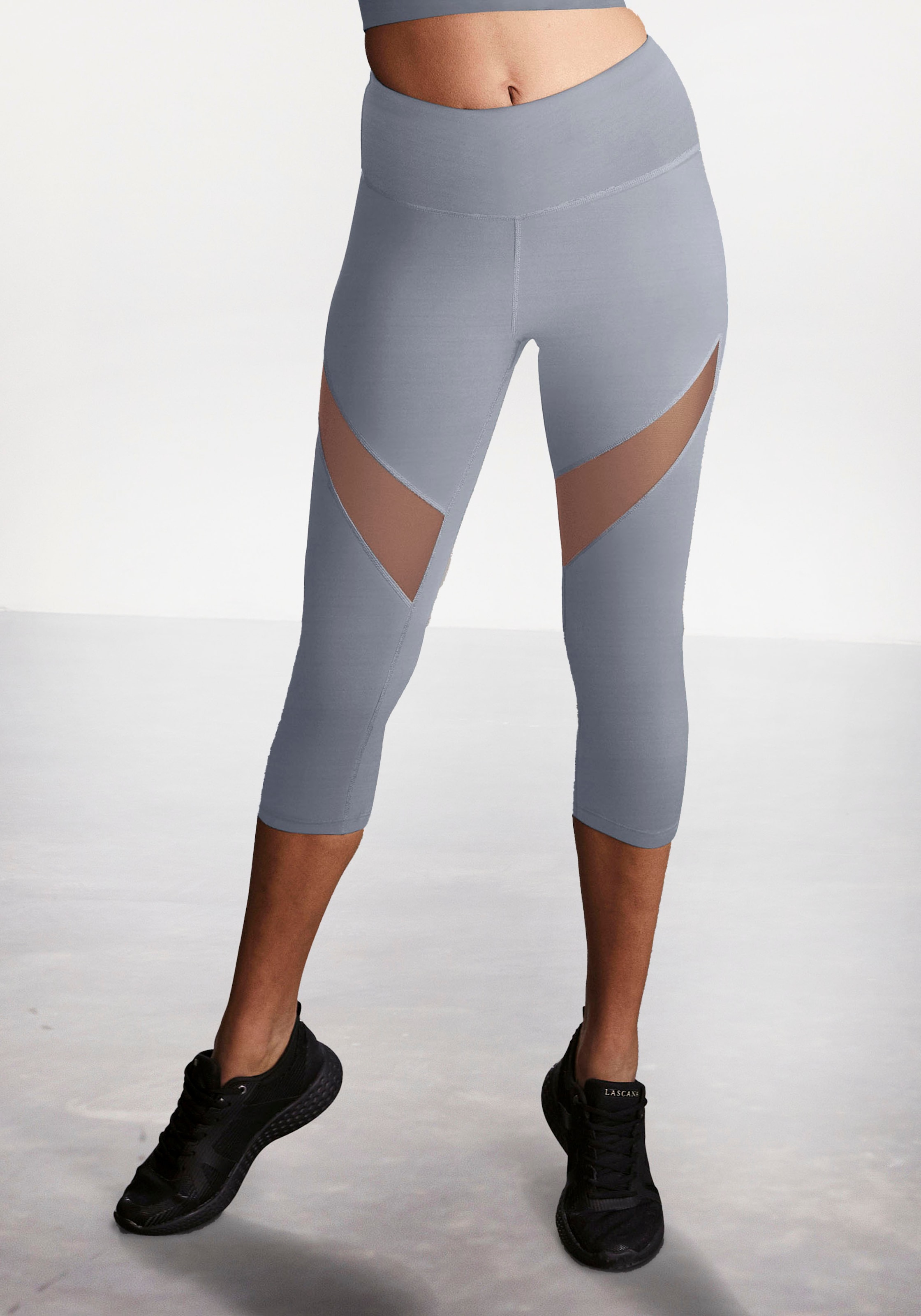 Caprileggings »-Sport Capri«, mit kleiner Raffung, Loungewear