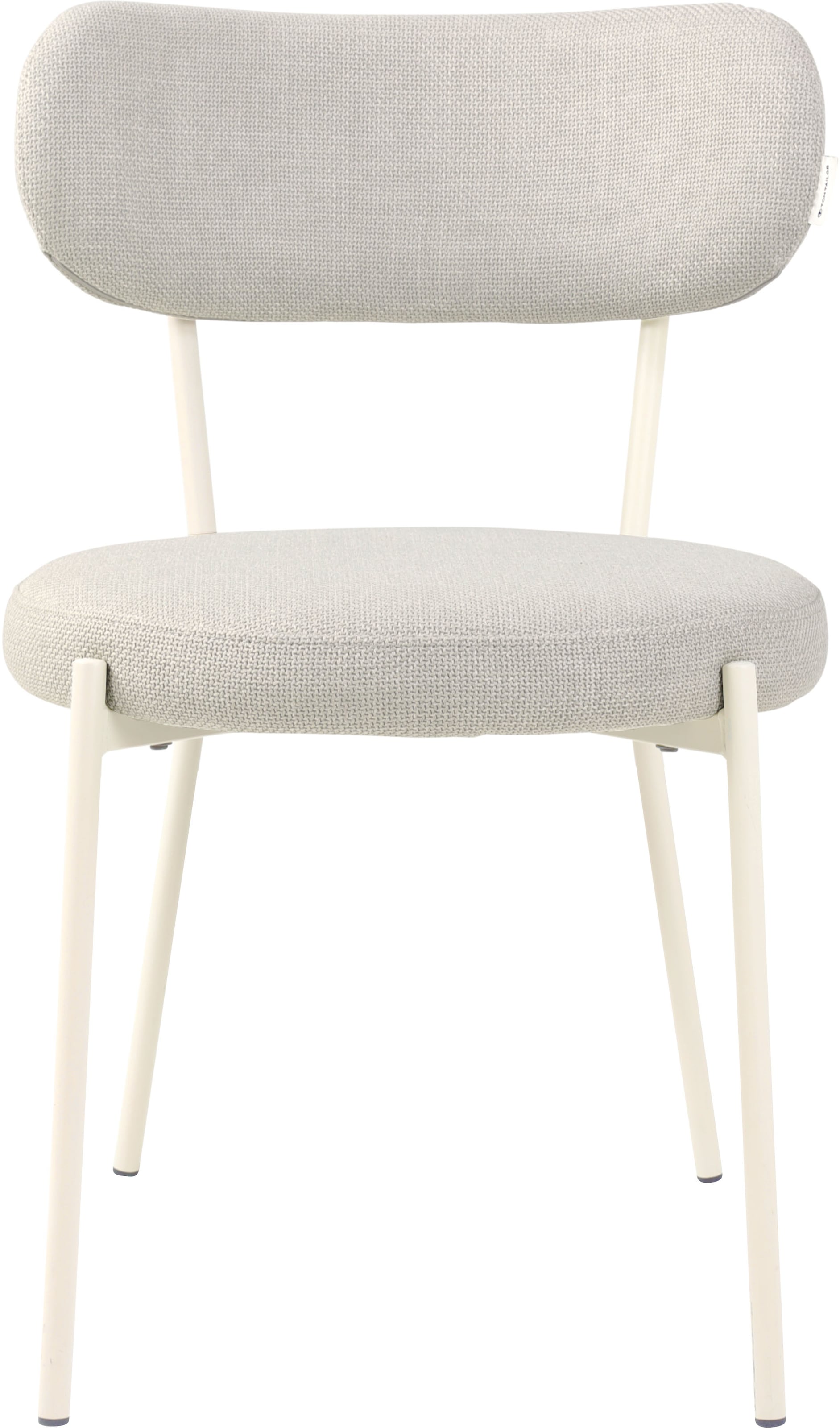 TOM TAILOR HOME 4-Fussstuhl »SOFT PAD CHAIR«, (Set), 2 St., Webstoff, Esszimmerstuhl, 4-Fussgestell, mit Rückenausschnitt