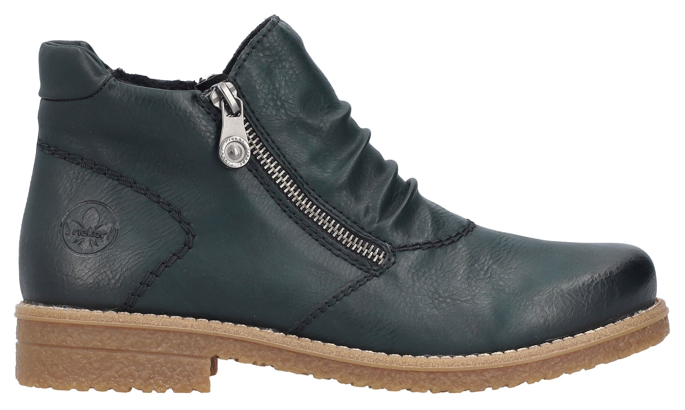 Rieker Stiefelette, Schlupfboots, Ankleboots mit beidseitigem Reissverschluss
