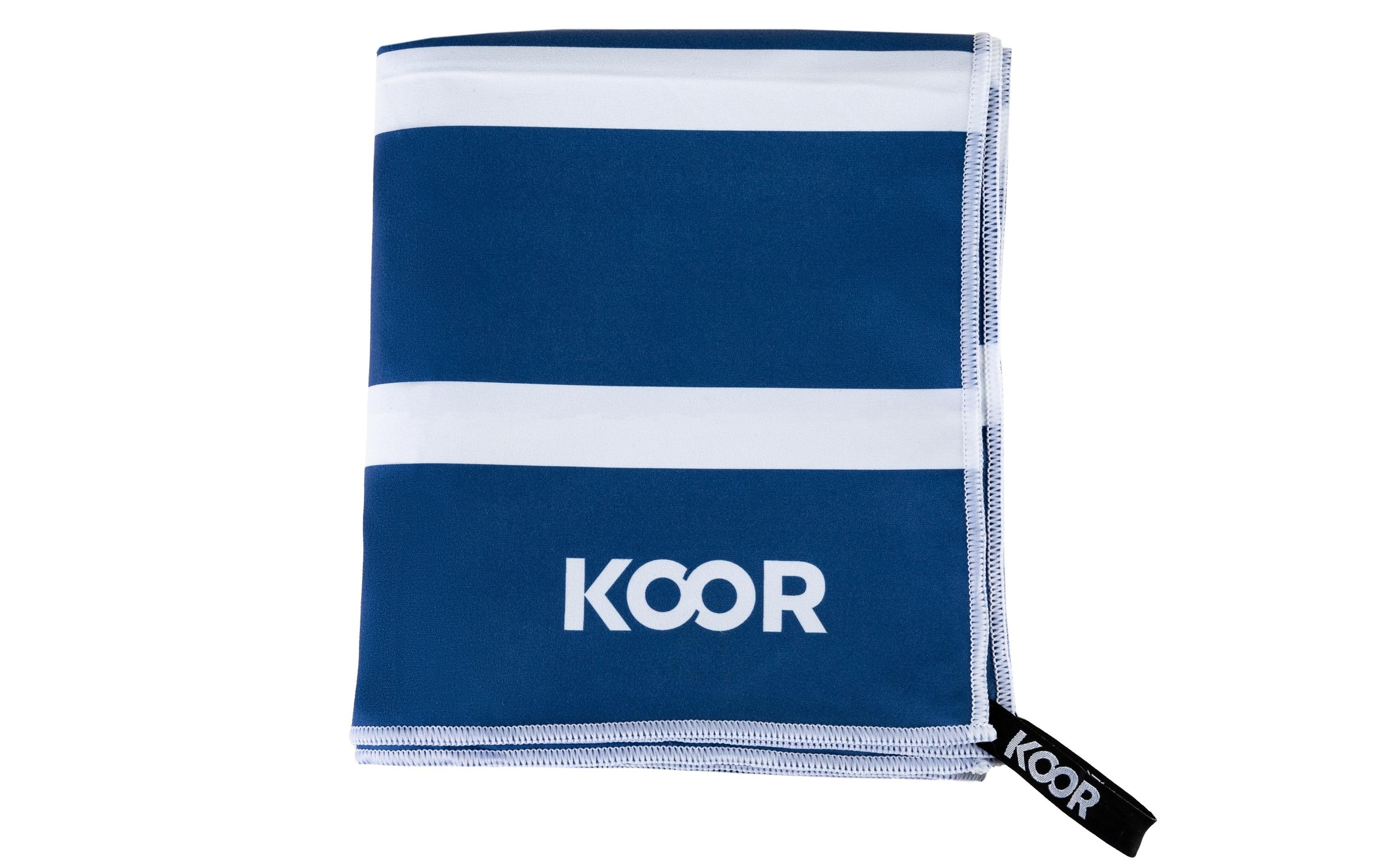 KOOR Strandtuch »Badetuch blue stripes XXL«, (1 St.)