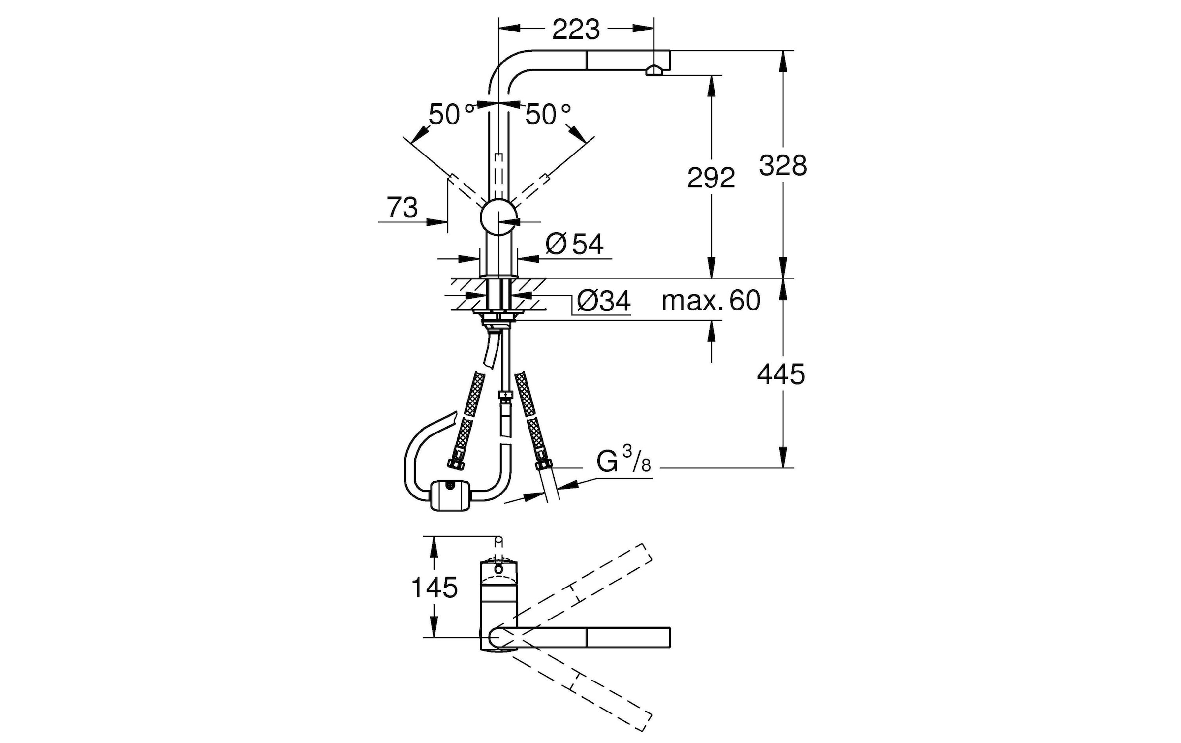 Grohe Küchenarmatur »Minta Einhand Spültischbatterie«