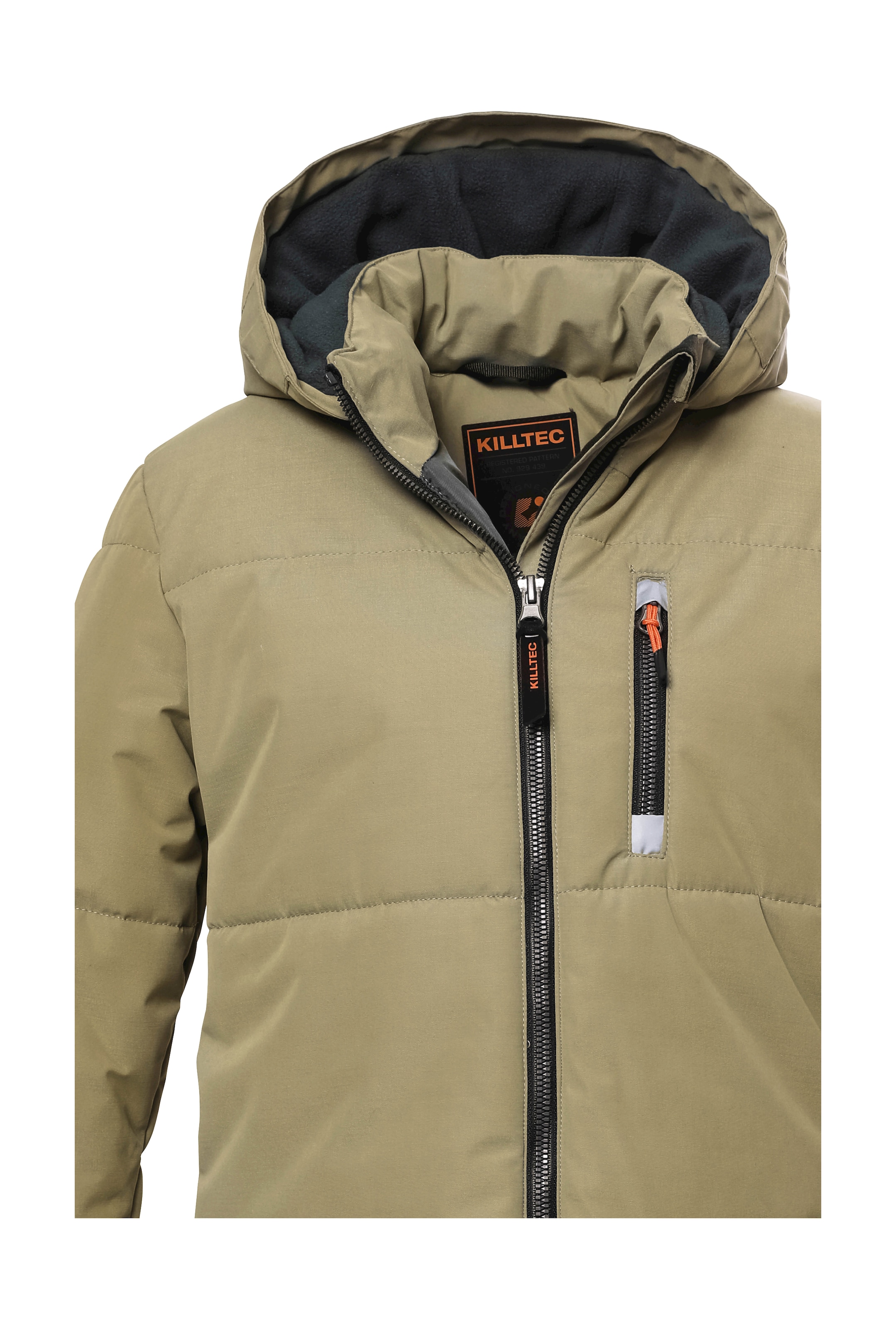 Killtec Steppmantel »KOW 135 BYS QLTD PRK«, Langer, atmungsaktiver Parka mit verstellbarer Kapuze und Taschen