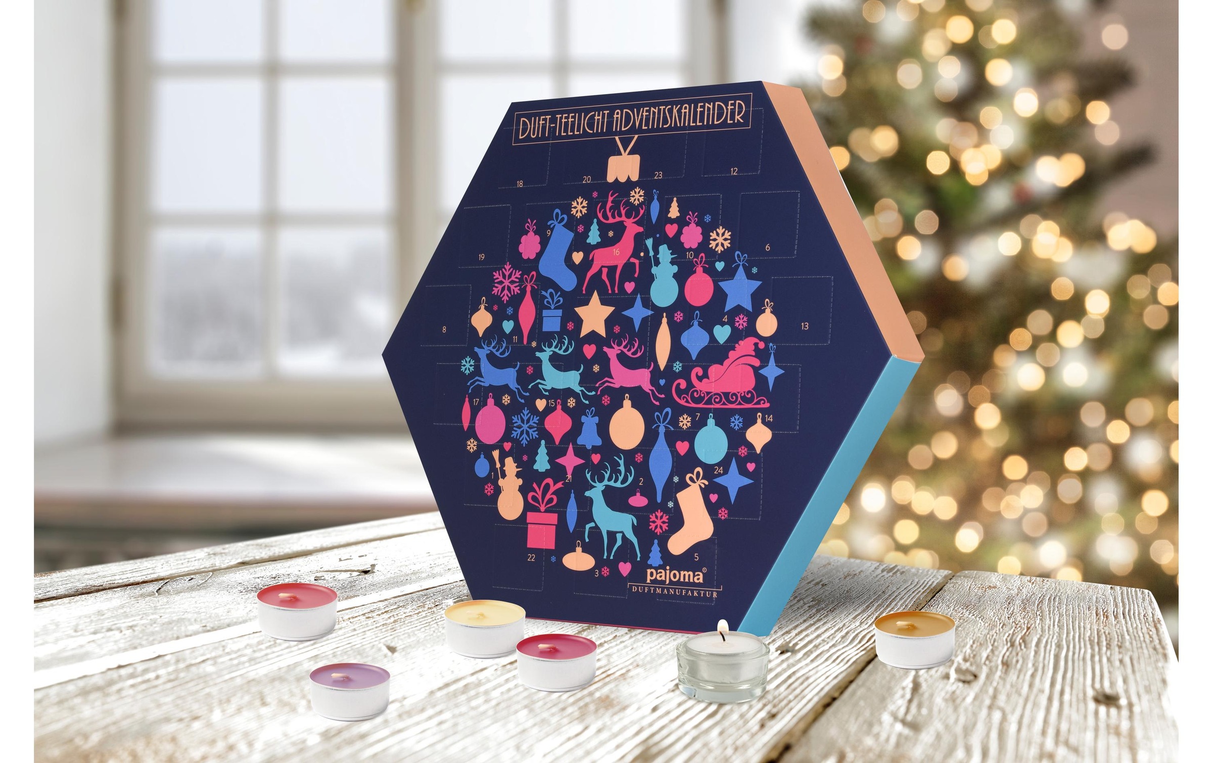 pajoma Adventskalender »Duft-Teelich«, für Erwachsene