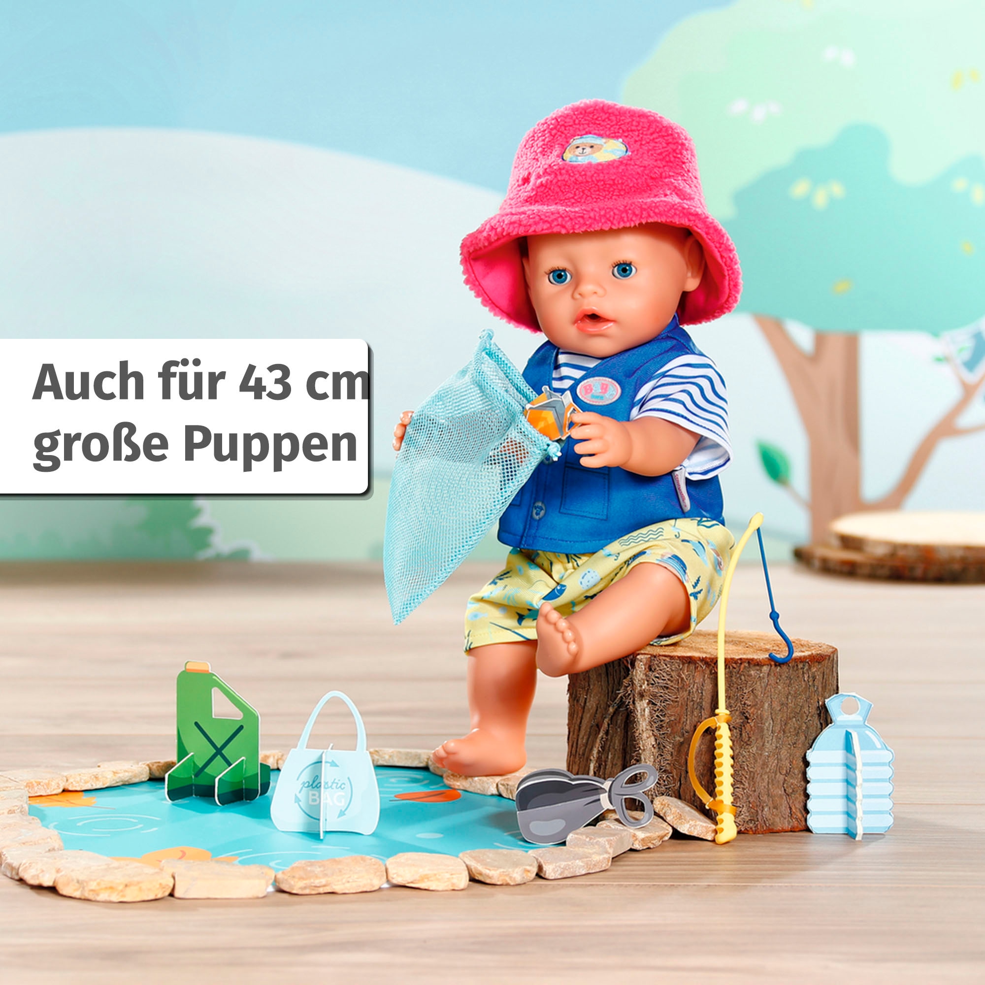 Baby Born Puppenkleidung »Teddys Angler-Outfit«