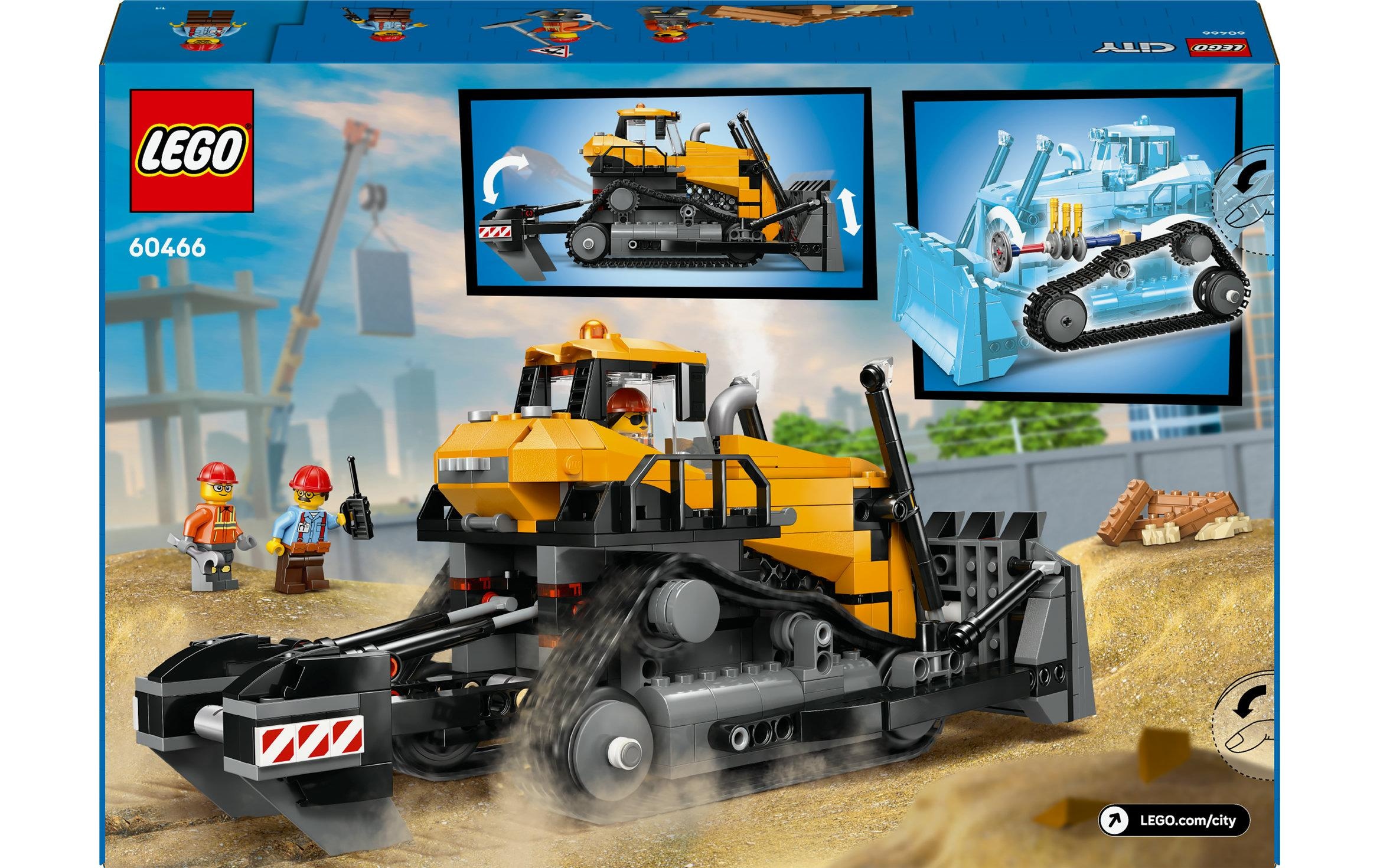 LEGO® Spielbausteine »City Gelber Bulldozer 60466«, (682 St.)
