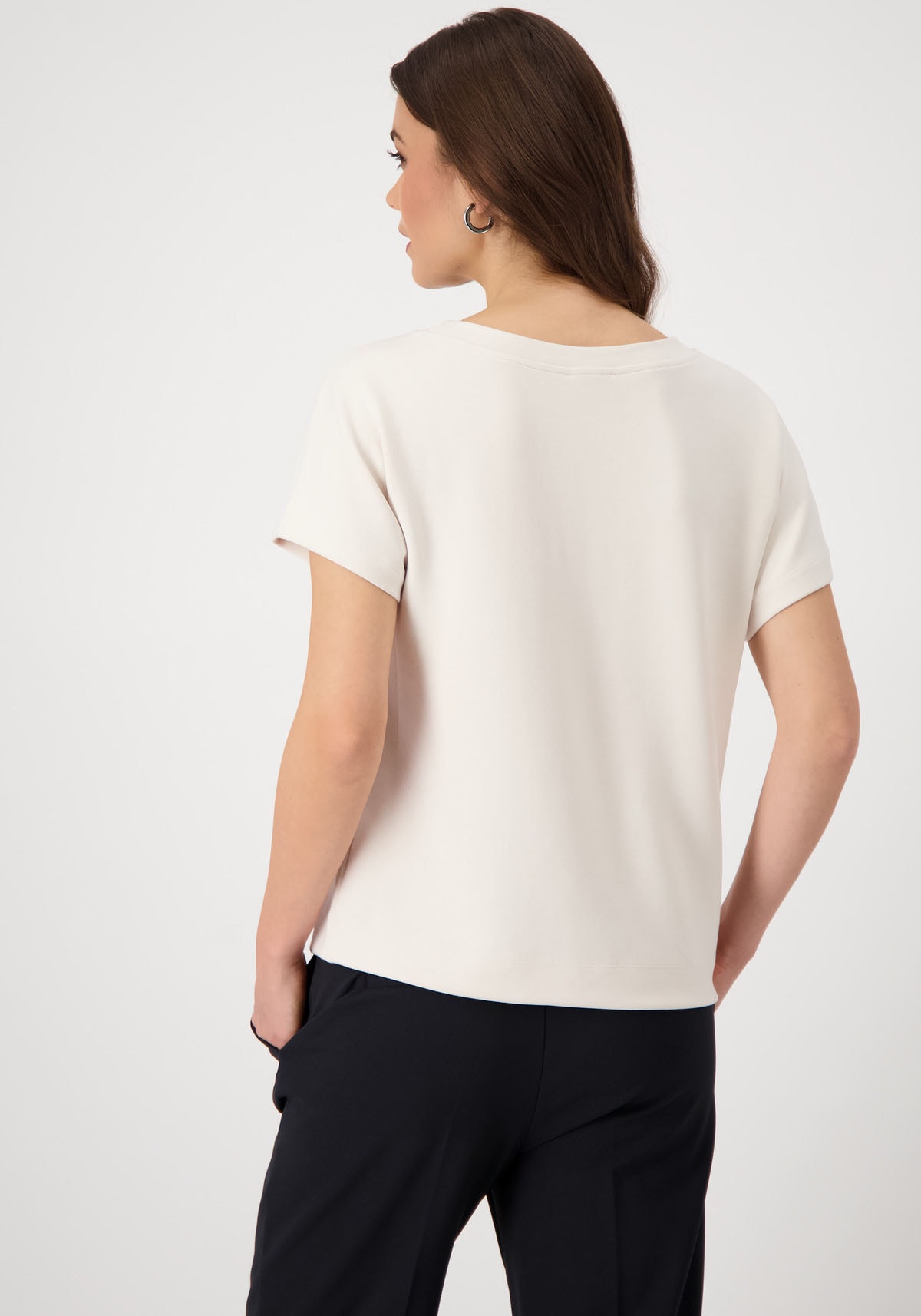 Monari Sweatshirt »Sweatshirt Basic Kette«, Mit Rundhalsausschnitt