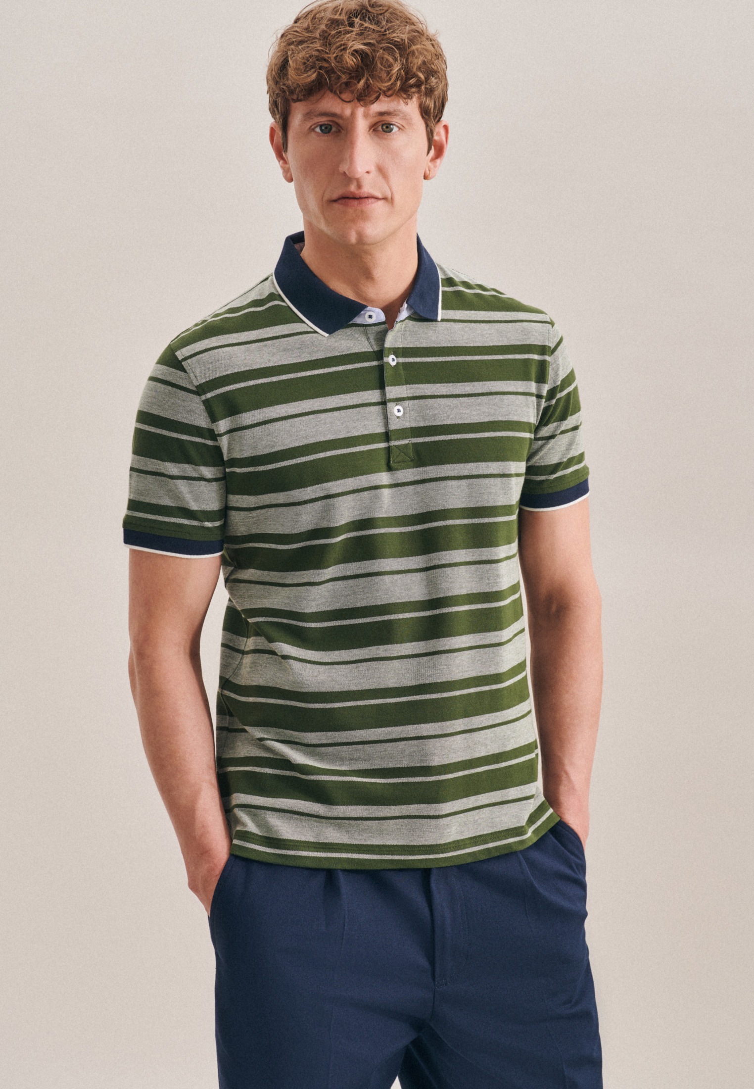 seidensticker Poloshirt »Shaped«, Kurzarm Kragen Streifen kaufen