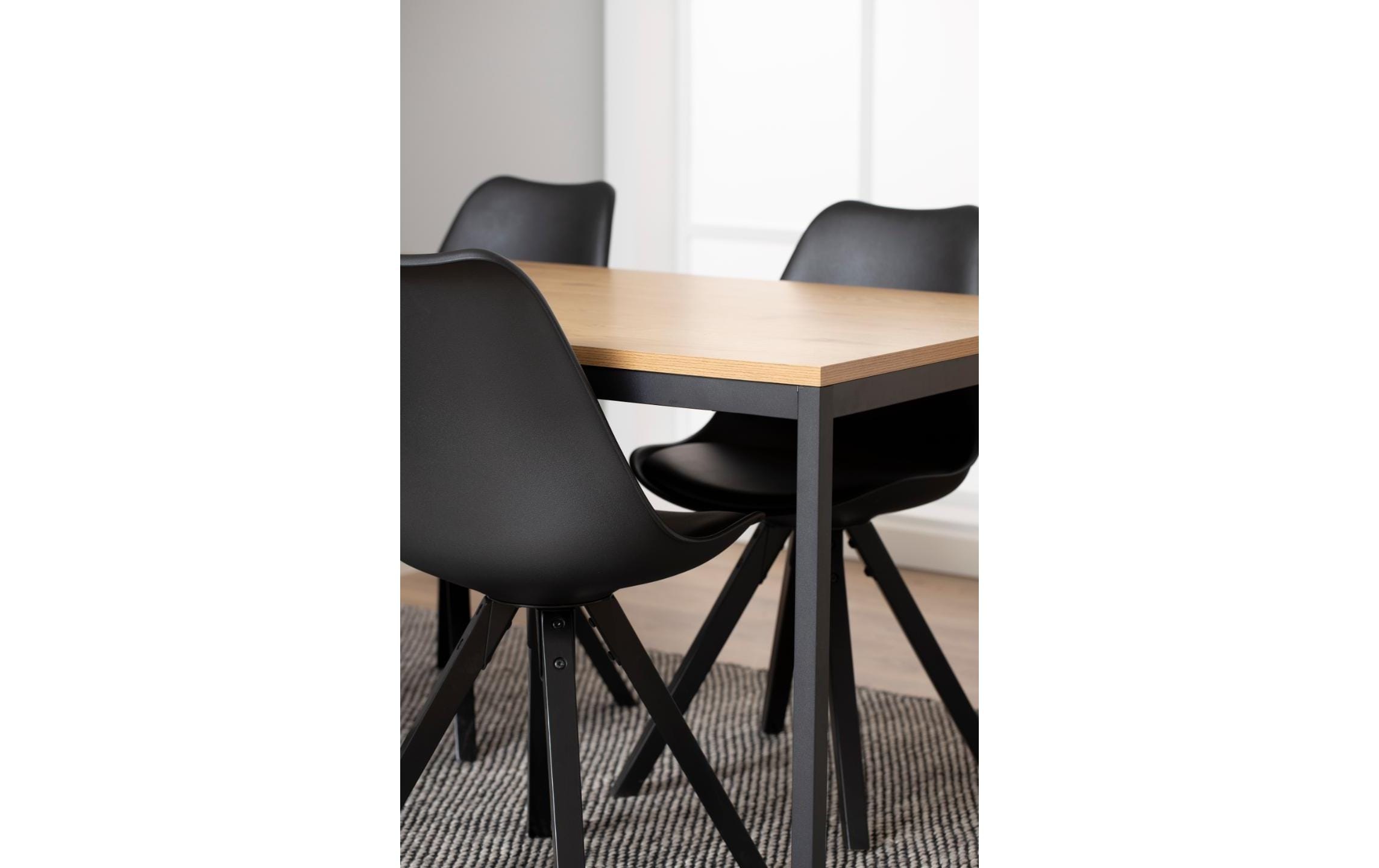 AC Design Esstisch »Seaford Eiche/Schwarz«
