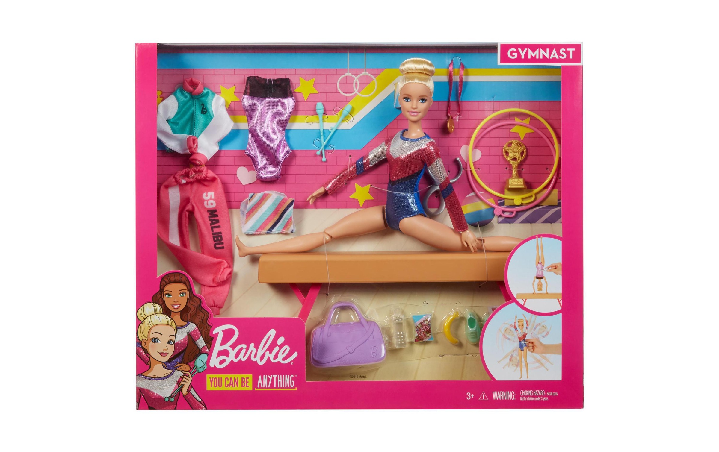 Barbie Spielfigur »Spielset Turnen«, (Set)