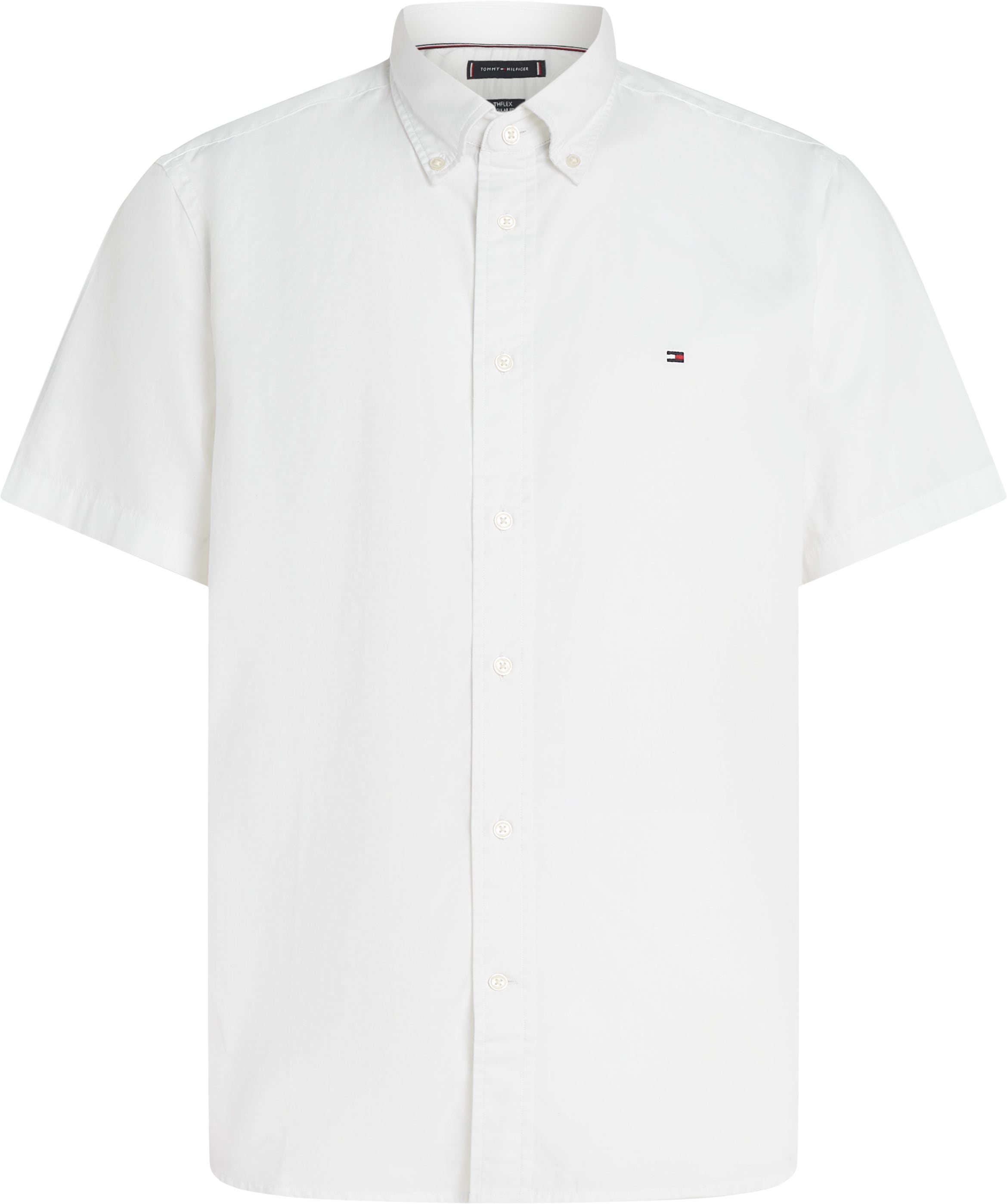 Tommy Hilfiger Big & Tall Kurzarmhemd »BT-FLEX POPLIN SOLID S/S SHIRT-B«, Grosse Grössen