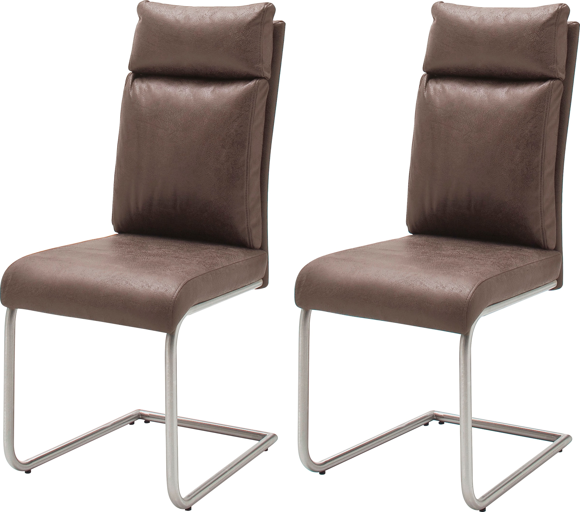 MCA furniture Freischwinger (Set), bis kg, bestellen Stuhl Jelmoli-Versand 120 online | Kissenoptik St., »PIA«, 2 belastbar Stoffbezug