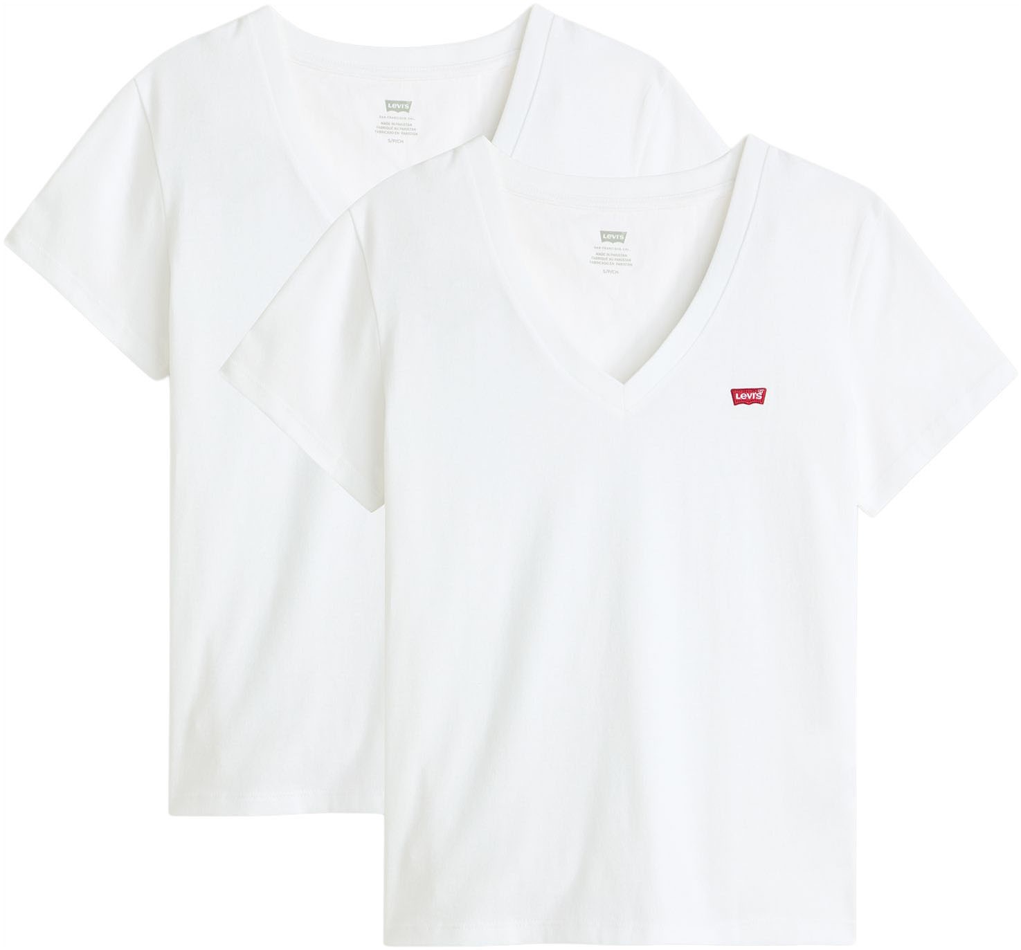Levi's® T-Shirt »VNECK TEE 2 PACK« Packung, 2 Stk.
