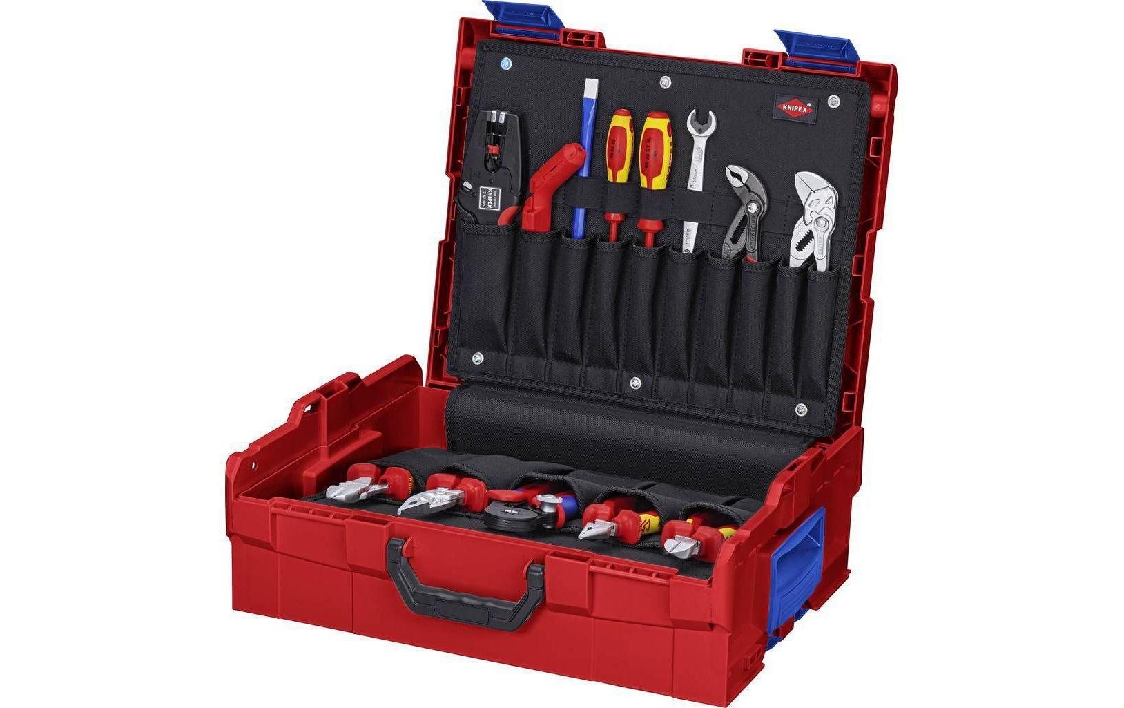 KNIPEX 7-teiliges Werkzeug-Set In Reißverschlusstasche – Rot, Made In Germany, Für Profis & Heimwerker