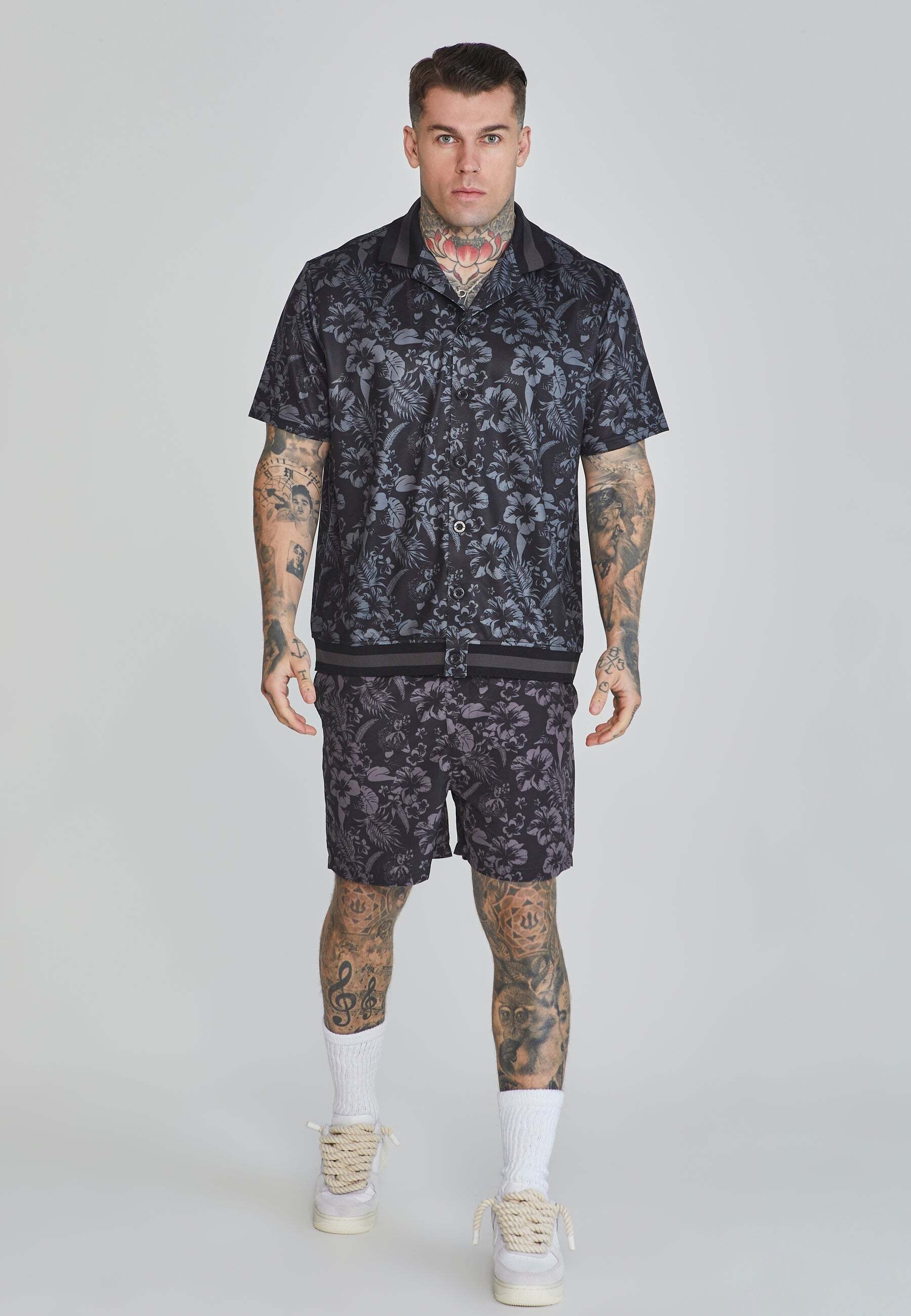 Siksilk Kurzarmhemd »Siksilk Kurzarmhemd Bowling Shirt«