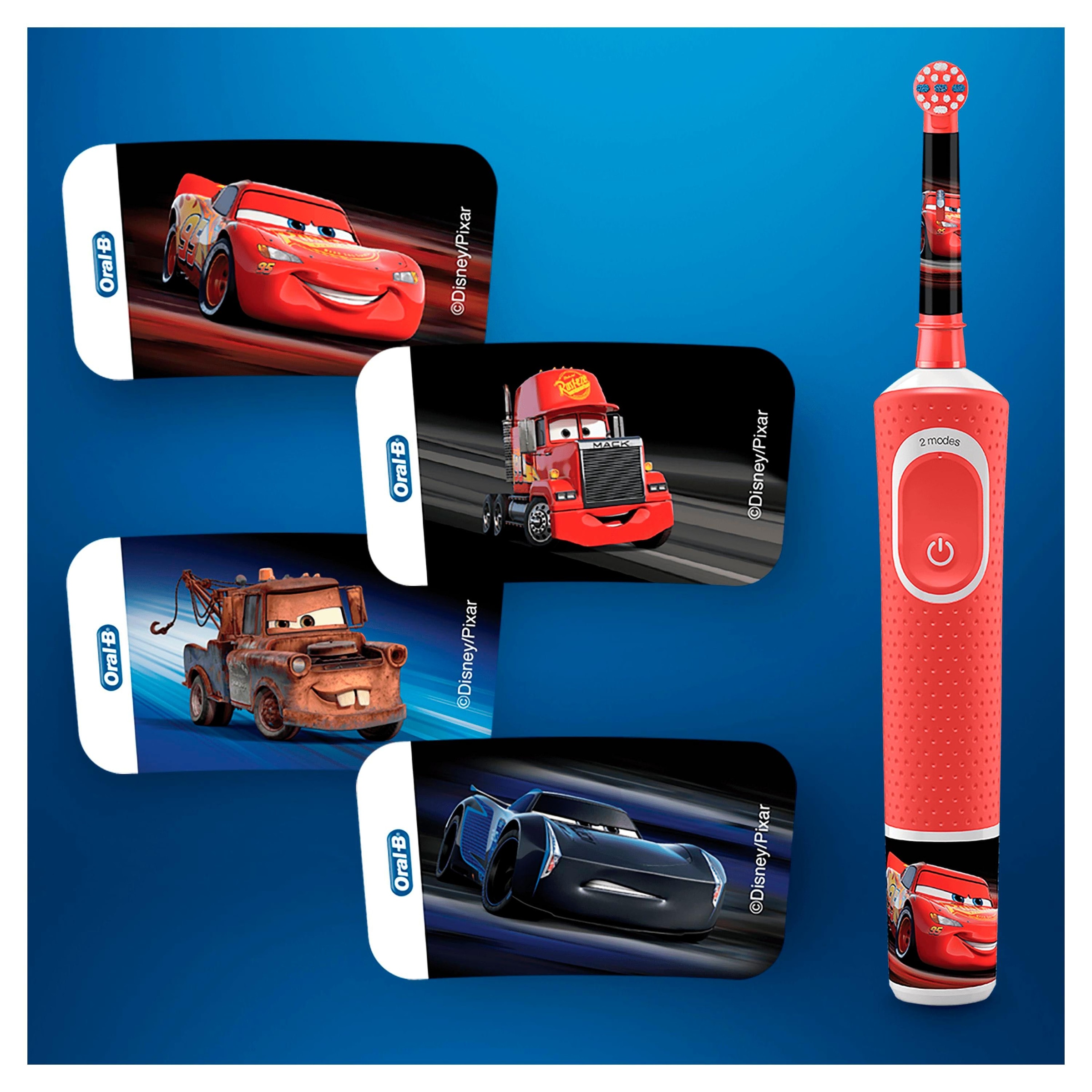 Oral-B Elektrische Kinderzahnbürste »Cars«, 1 St. Aufsteckbürsten