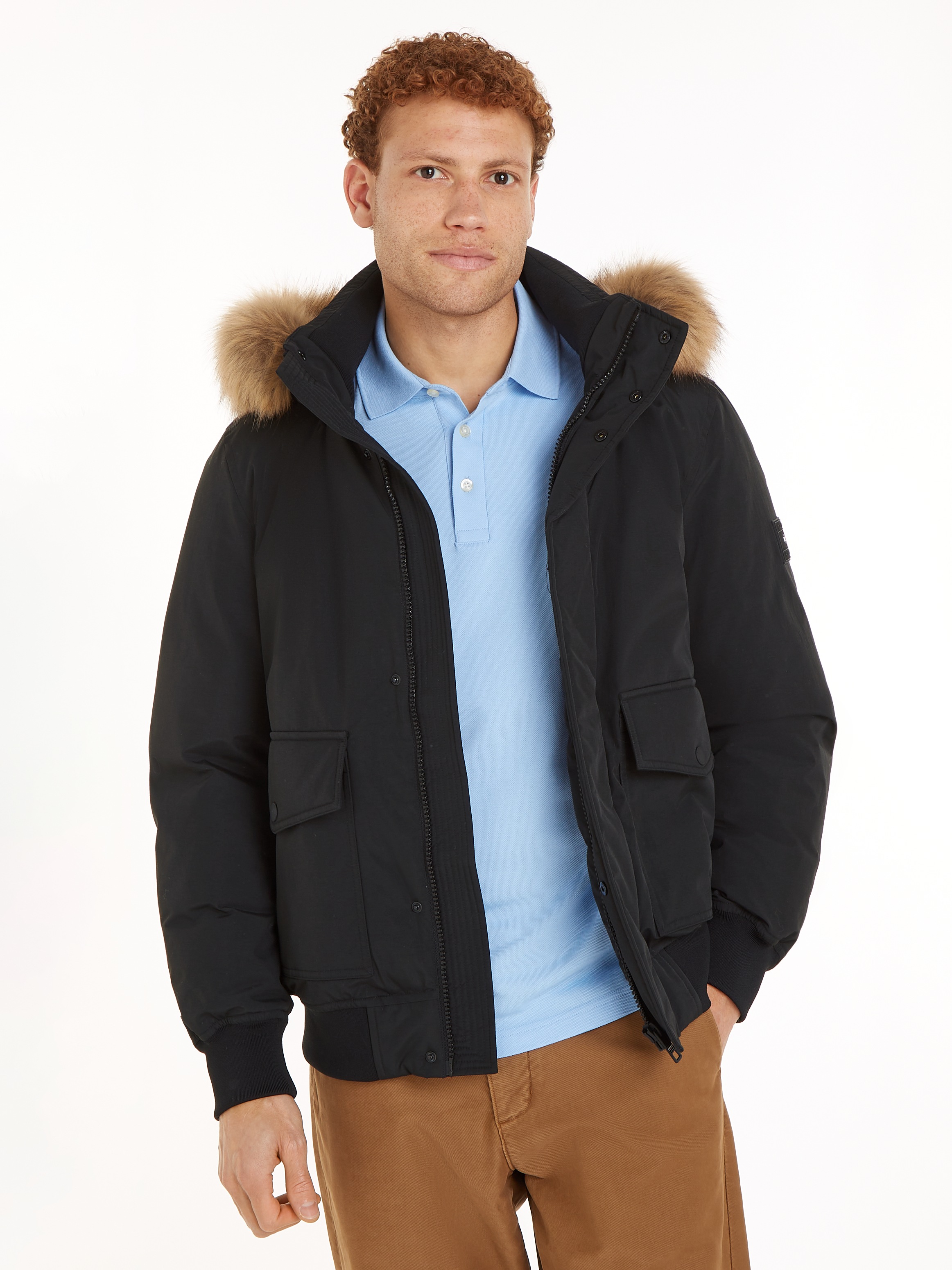 Tommy Hilfiger Bomberjacke »ROCKIE DOWN BOMBER« mit Kapuze
