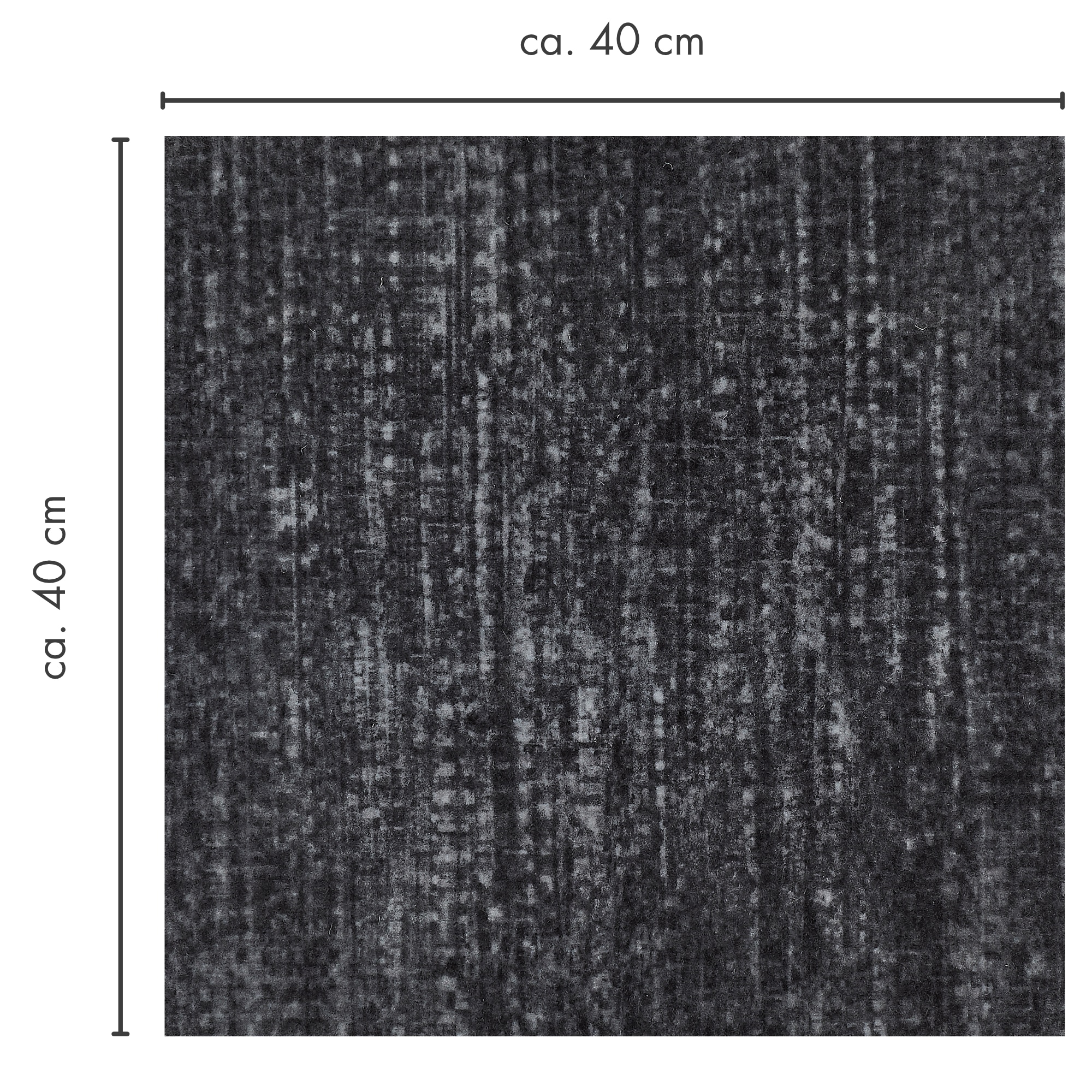 Andiamo Teppichfliese »Paris Nadelfilz«, quadratisch, 4 mm Höhe, 40x40 cm, selbstklebend, robust & strapazierfähig, 25 Stück (4 qm)