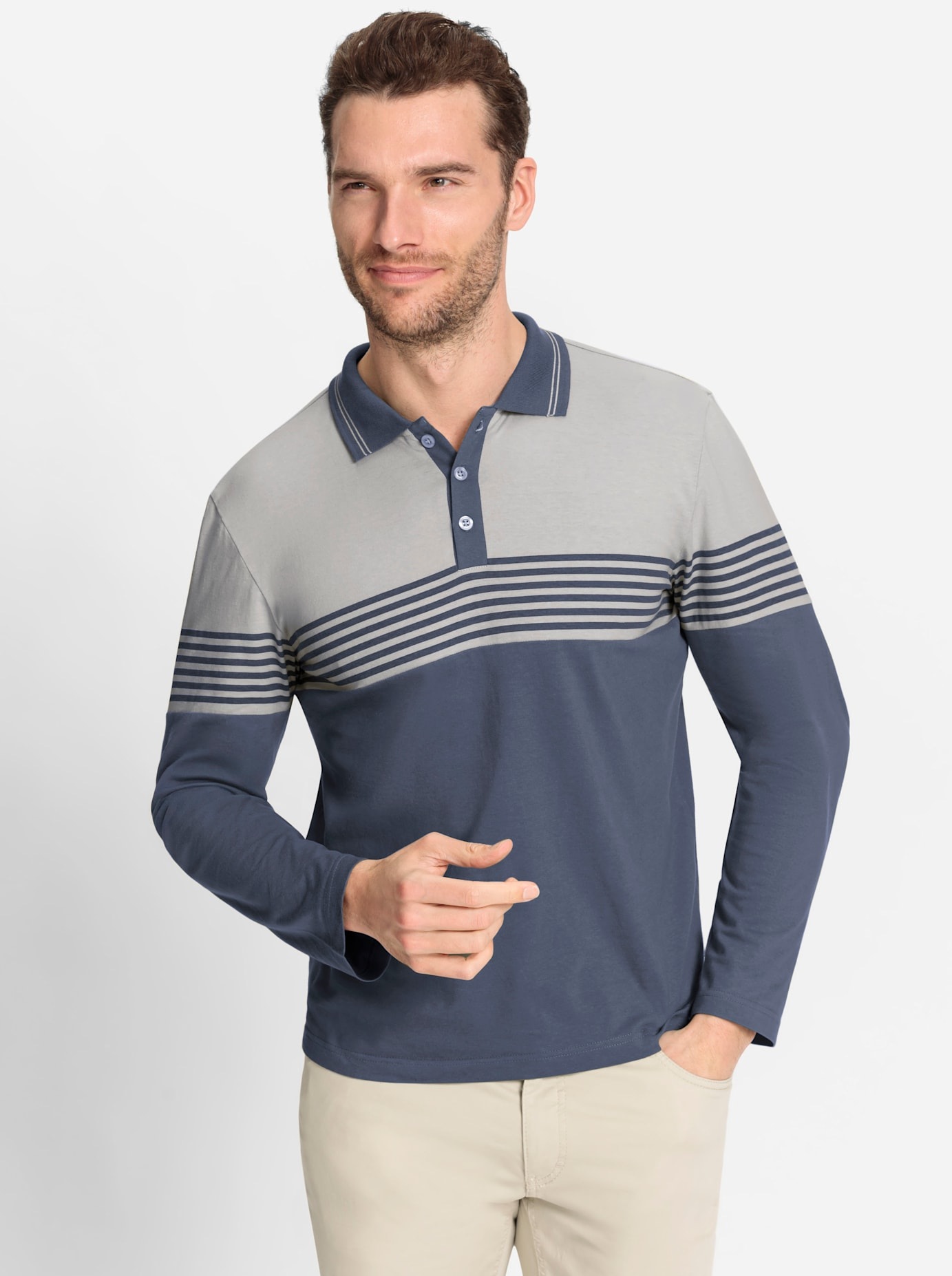 Marco Donati Poloshirt »Langarm-Poloshirt« 1 Stk.
