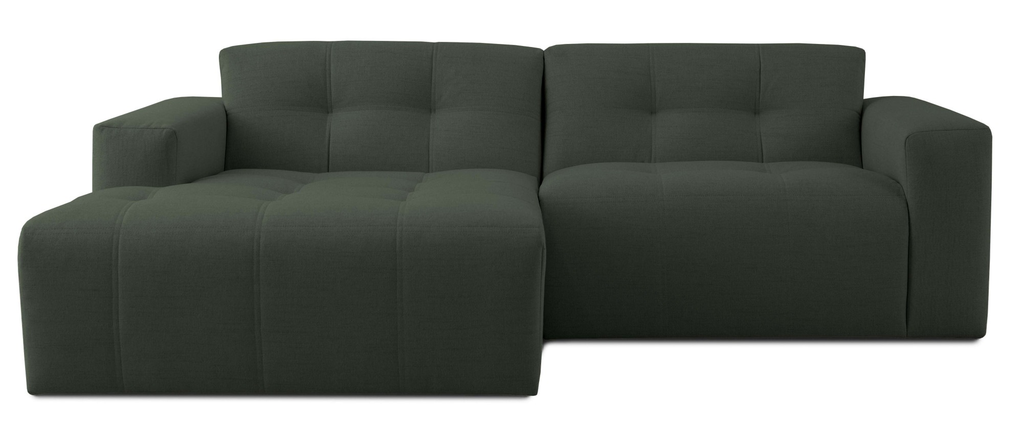 INOSIGN Ecksofa »Tapley«, Breite 221 cm, L-Form, Struktur fein, mit Knopfsteppung, bodentief