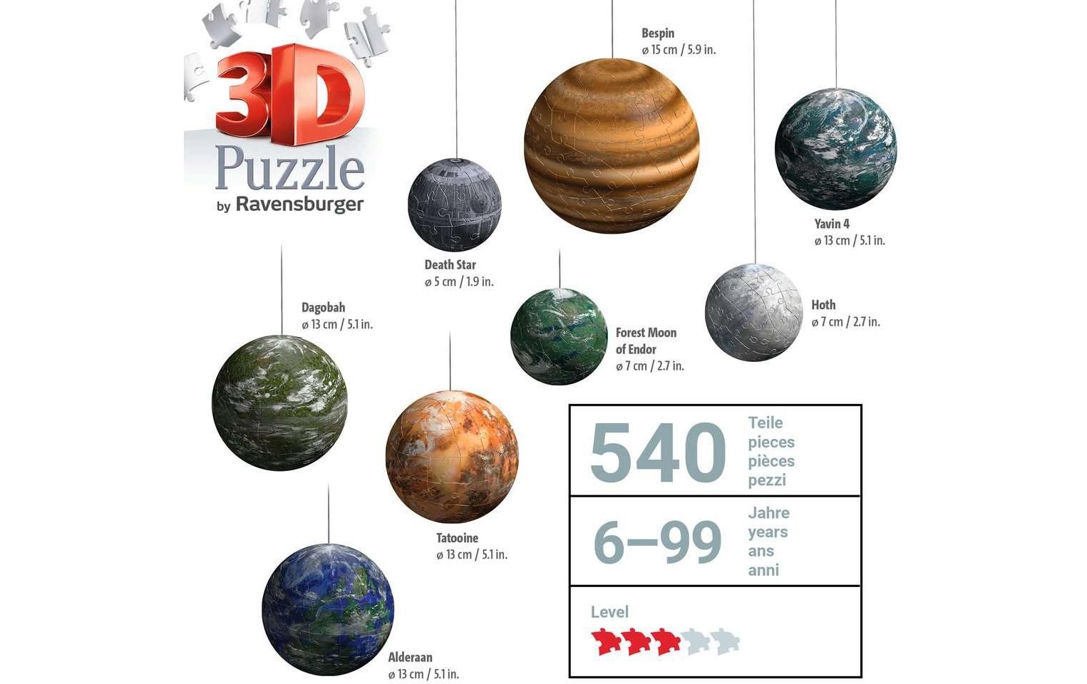 Ravensburger 3D-Puzzle »Ball: Star Wars Galaxie«