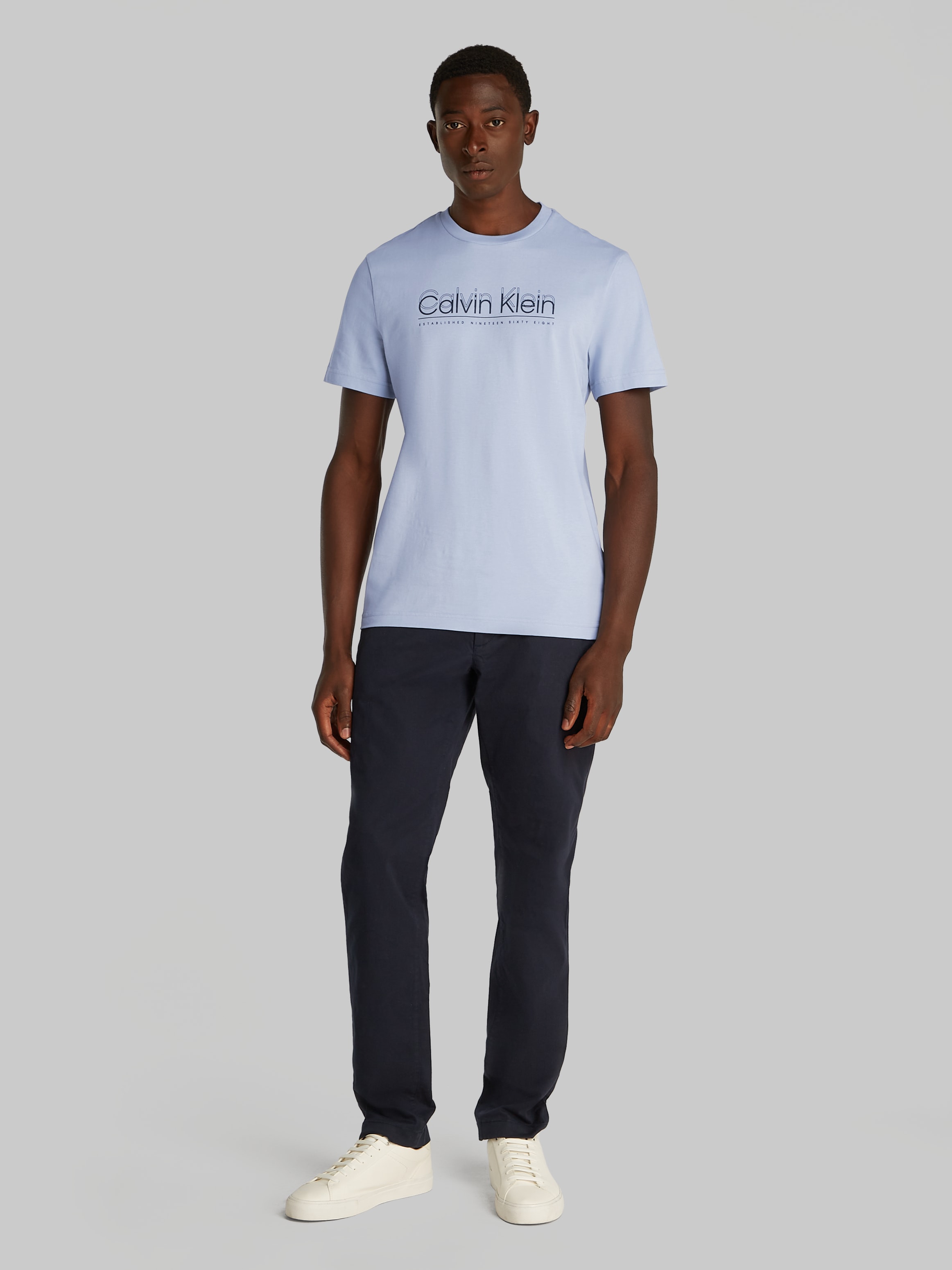 Calvin Klein T-Shirt »CP-DOUBLE LOGO T-SHIRT«, mit grossem Logoschriftzug