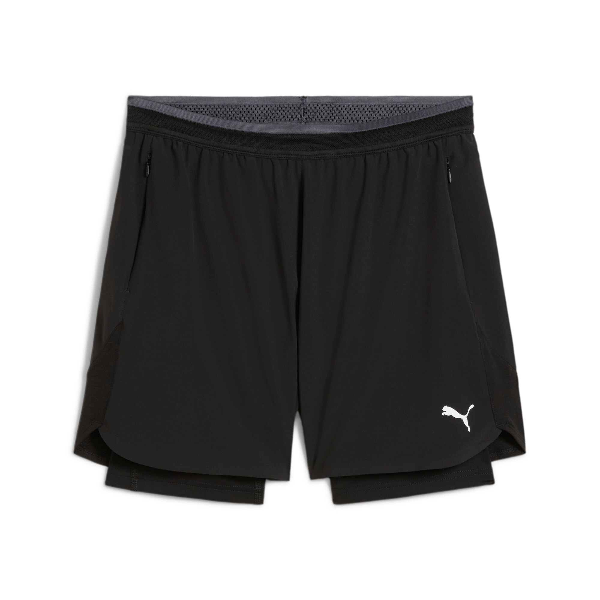 PUMA Trainingsshorts »M TRAINING TECH 2IN1 SHORT« mit integriertem 2-in-1 Design, mit Nahttasche, mit Kordelzugbund