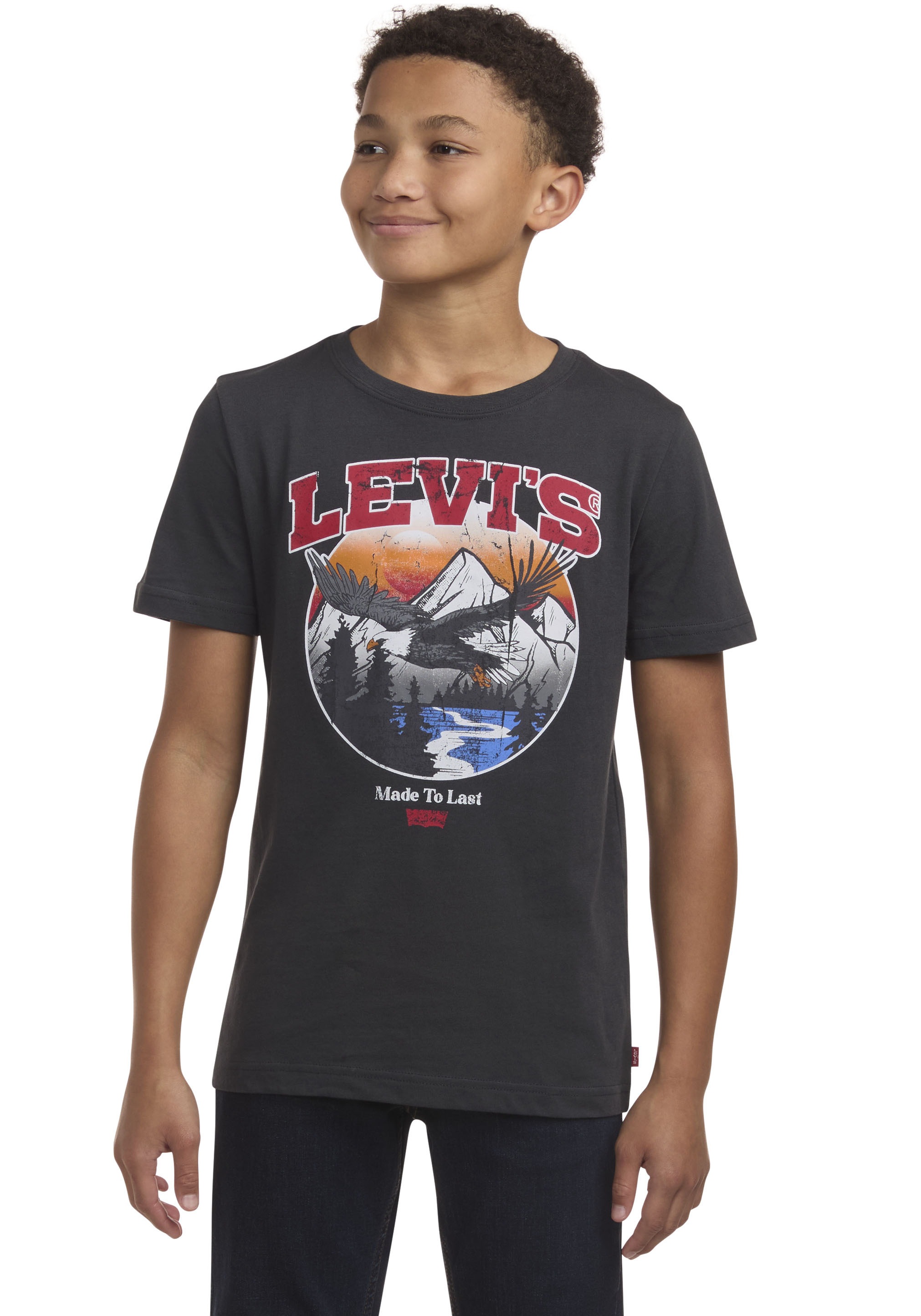 Levi's® Kids T-Shirt »LVB SOAR LIKE AN EAGLE TEE« mit Frontprint im Used Look