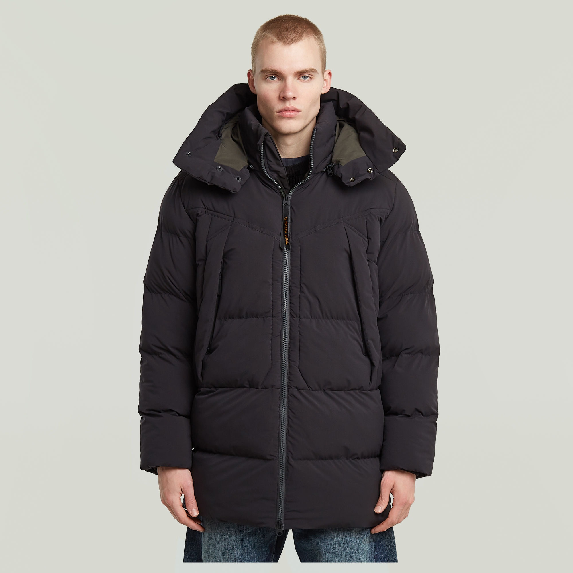 G-STAR Parka »G-Whistler Padded Hooded 2.0« mit Kapuze mit Stehkragen, abnehmbare Kapuze