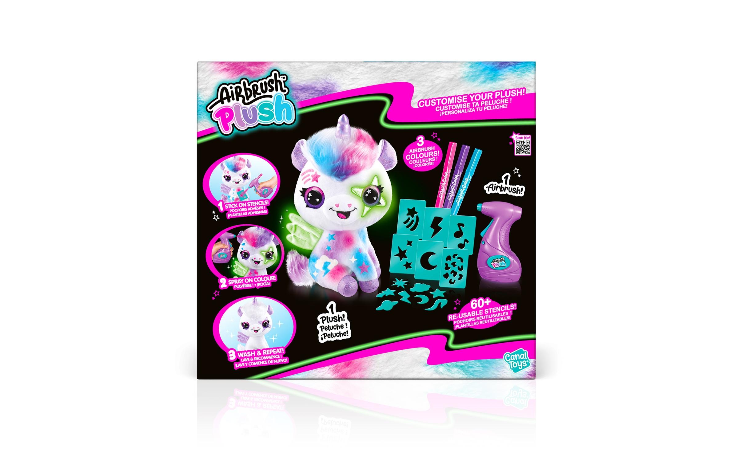 Plüschfigur »Canal Toys Airbrush Plush Glow in the Dark Unicorn«